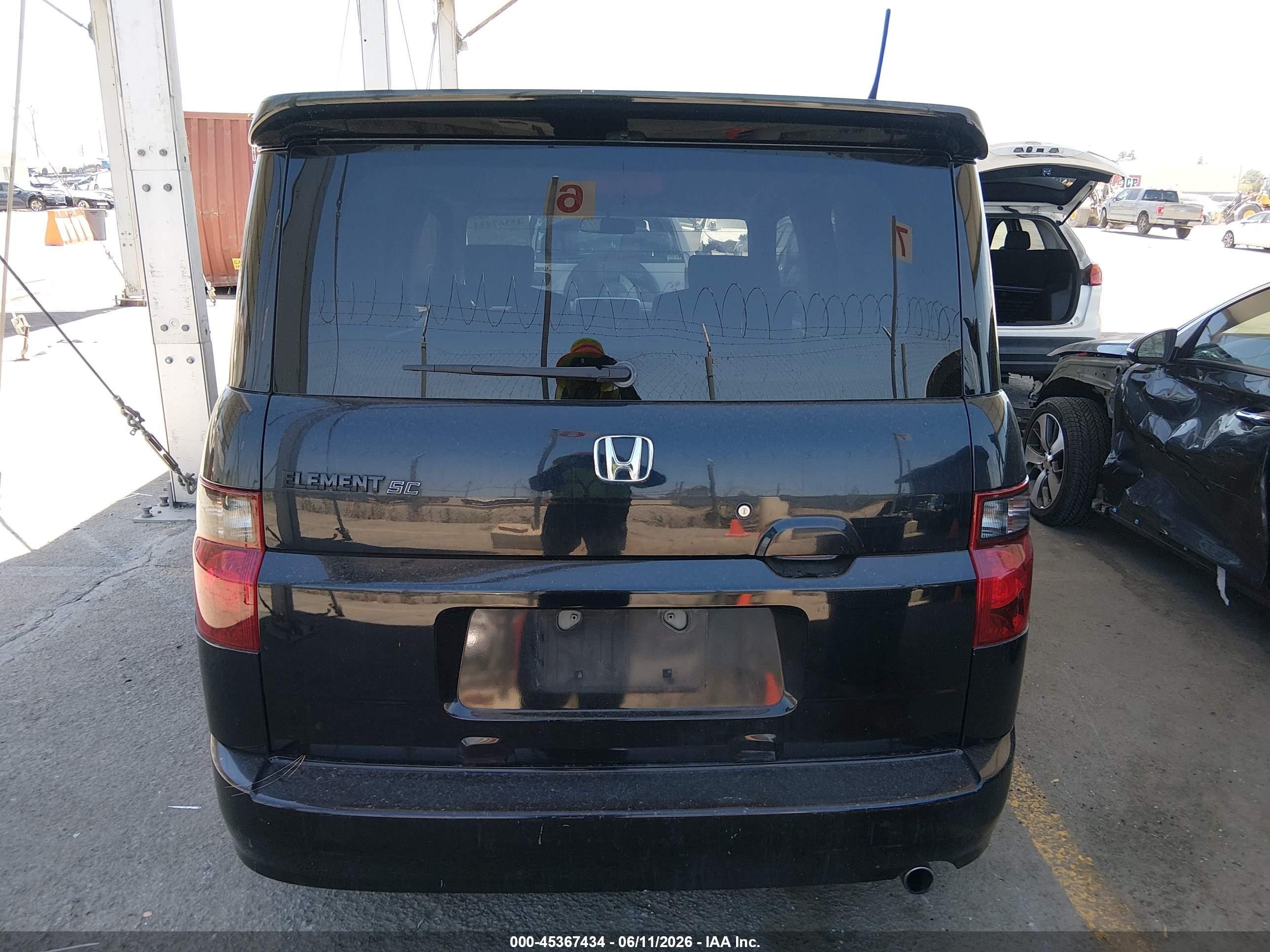 2007 Honda Element Sc Black vin: 5J6YH18927L005689