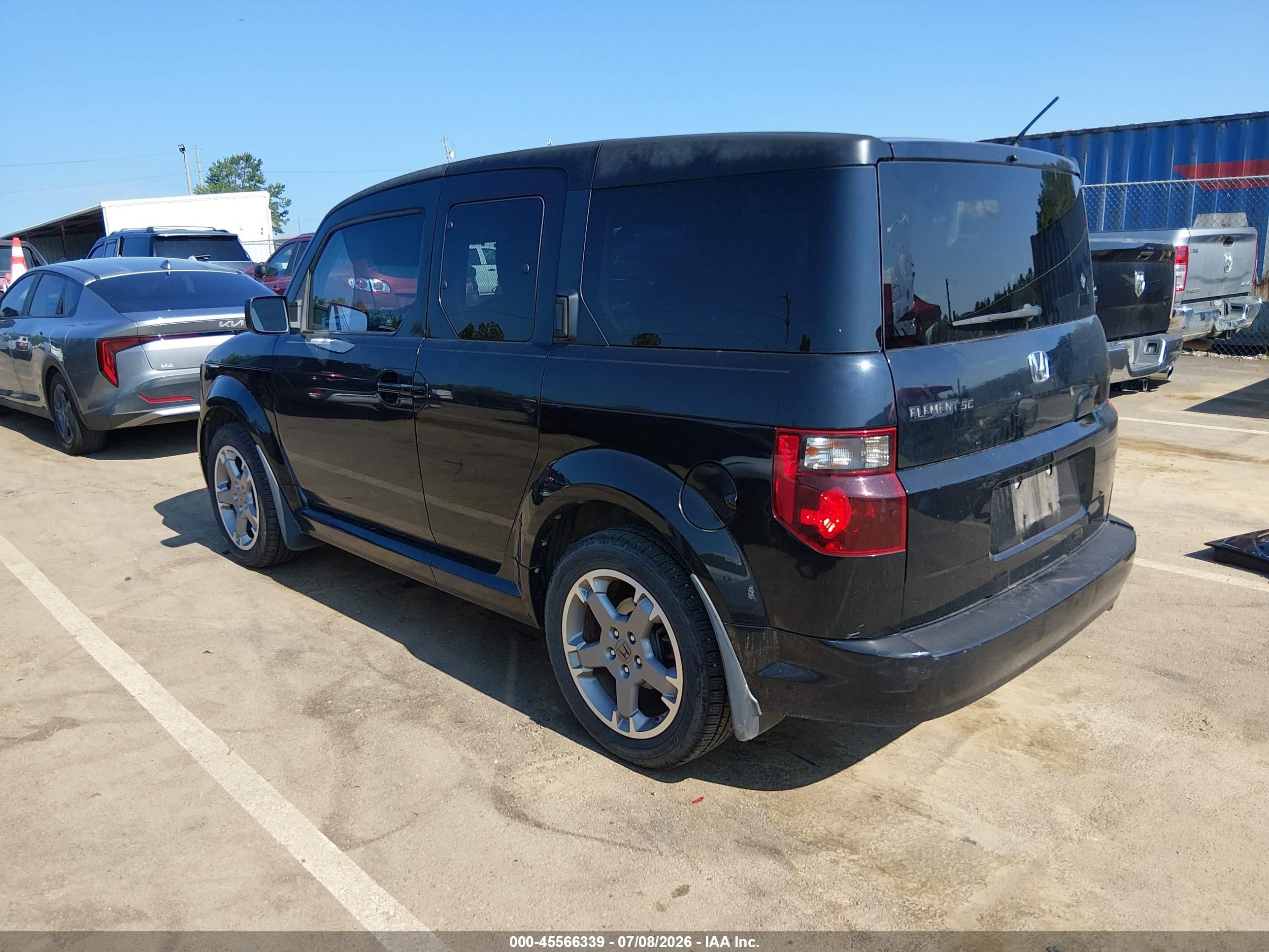 2008 Honda Element Sc Black vin: 5J6YH18928L000459