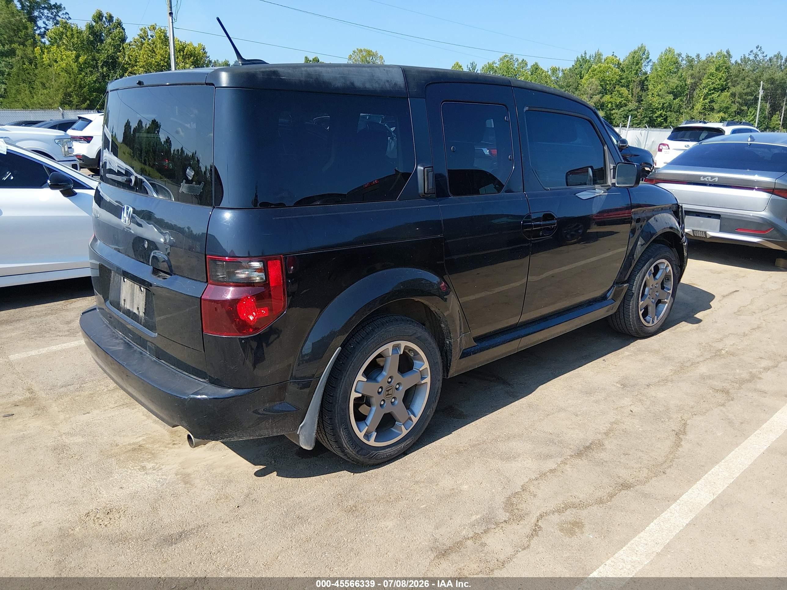 2008 Honda Element Sc Black vin: 5J6YH18928L000459