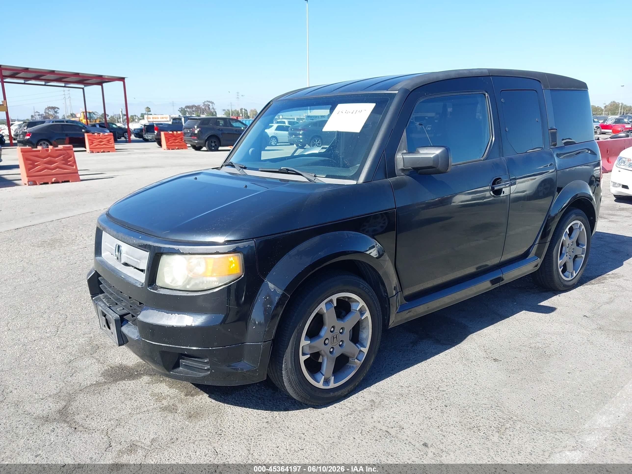2008 Honda Element Sc Black vin: 5J6YH18928L000462