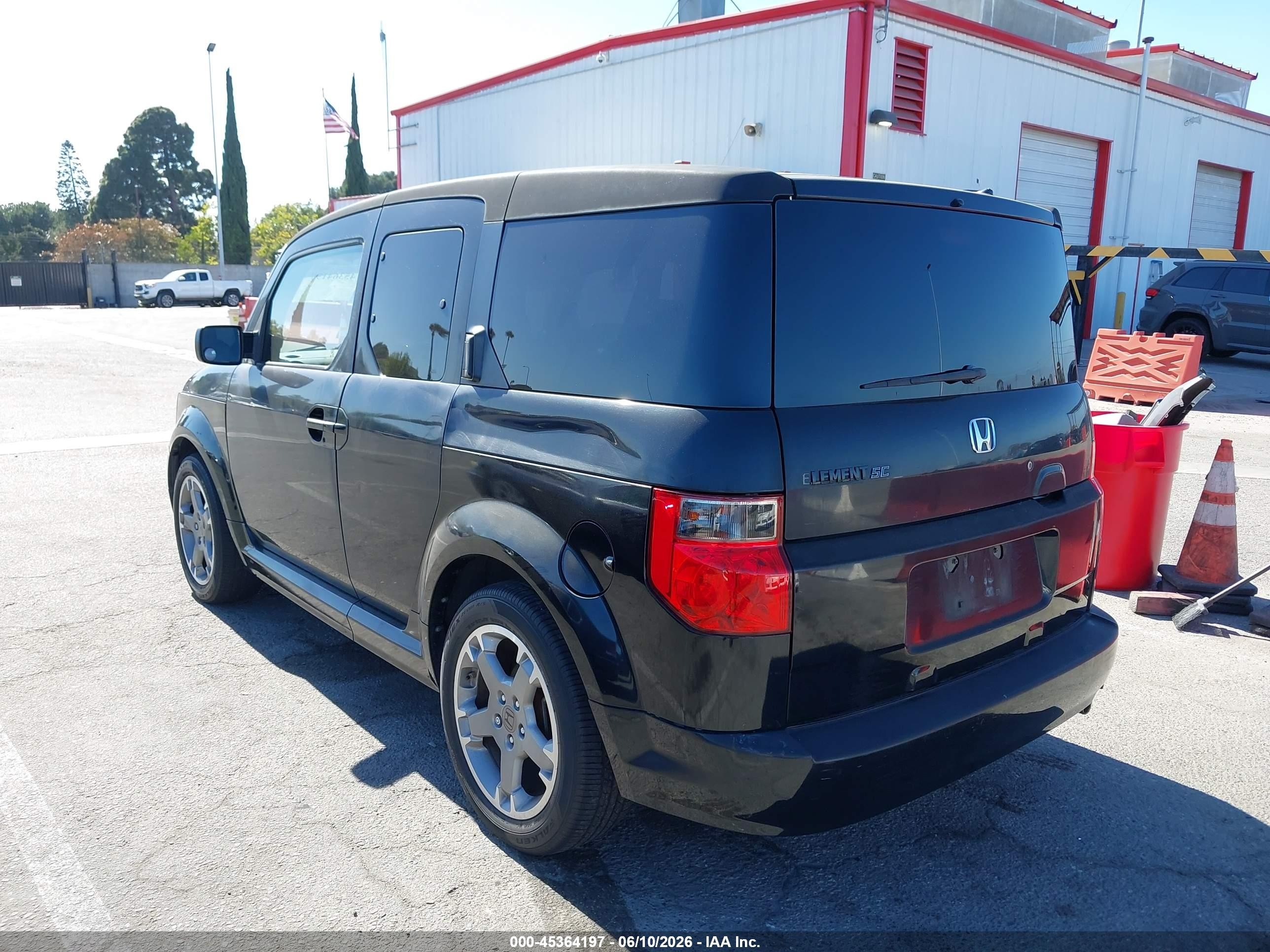 2008 Honda Element Sc Black vin: 5J6YH18928L000462