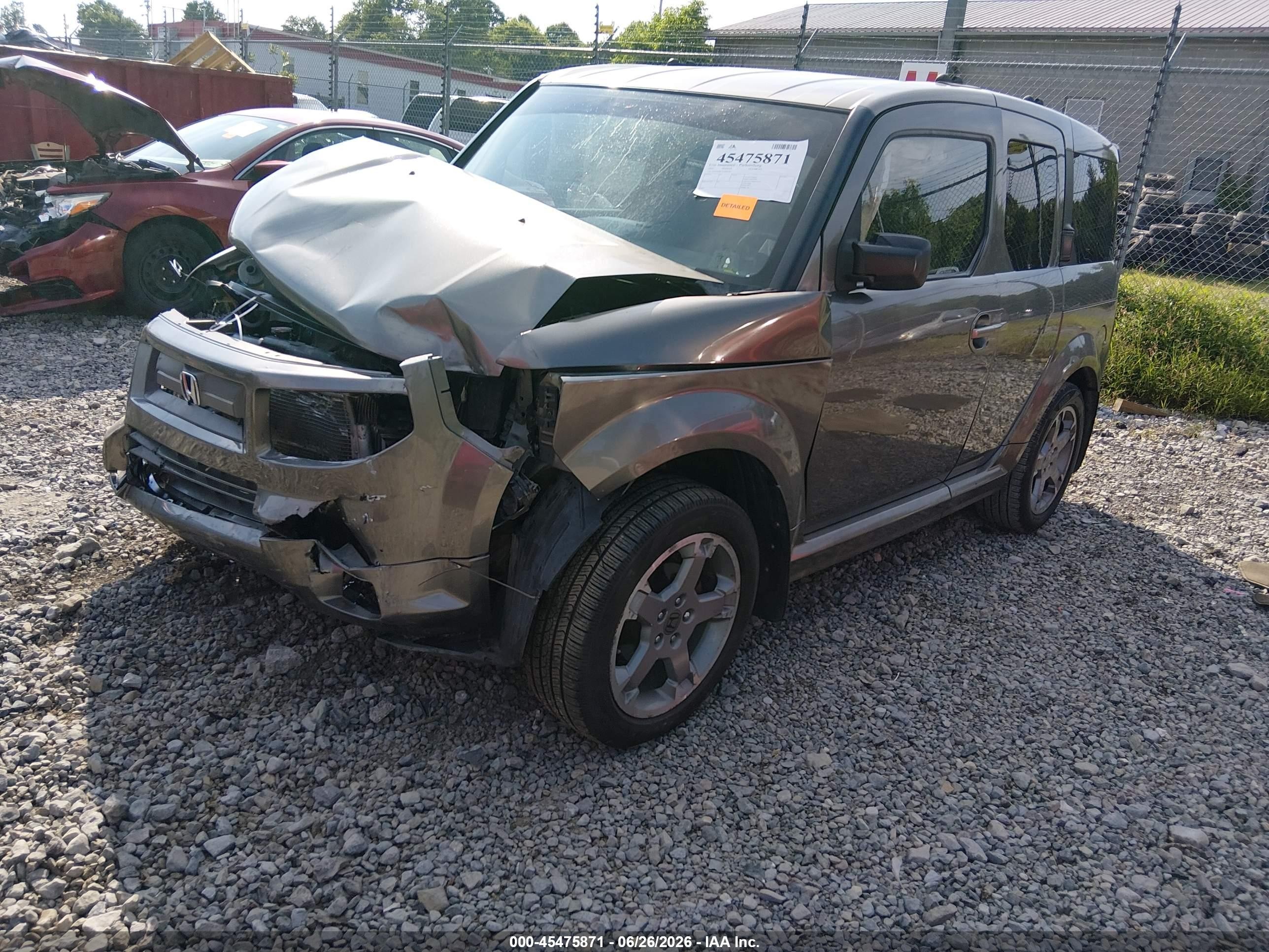 2007 Honda Element Sc Серый vin: 5J6YH18937L000730