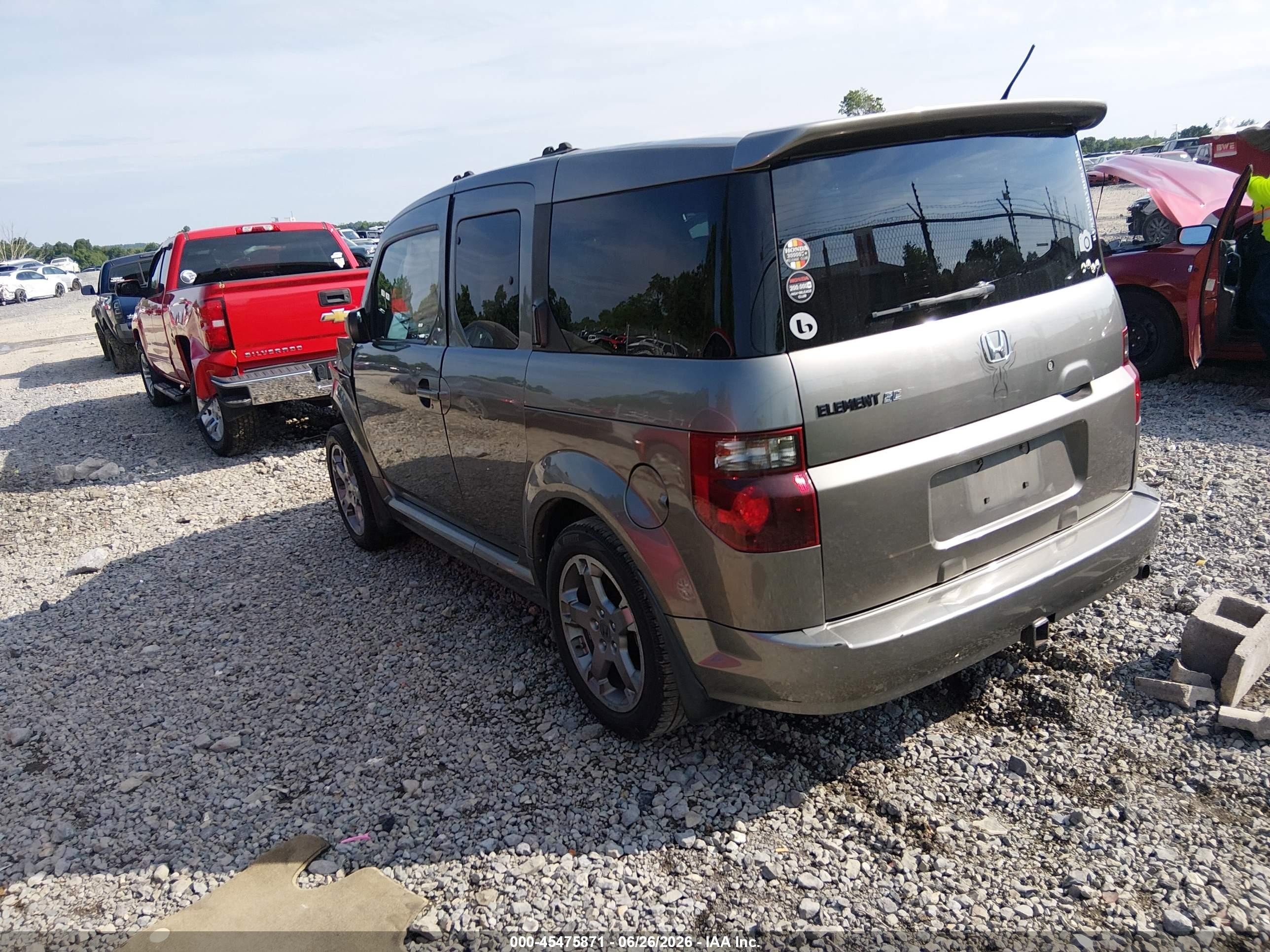 2007 Honda Element Sc Серый vin: 5J6YH18937L000730
