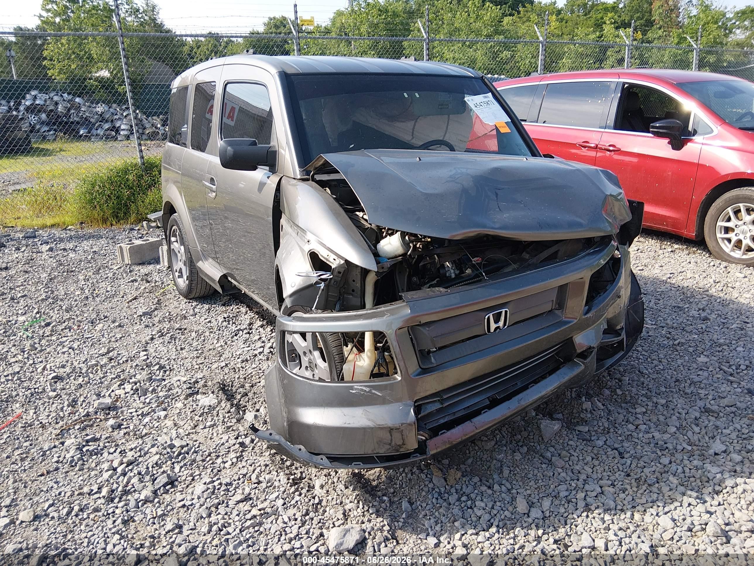 2007 Honda Element Sc Серый vin: 5J6YH18937L000730