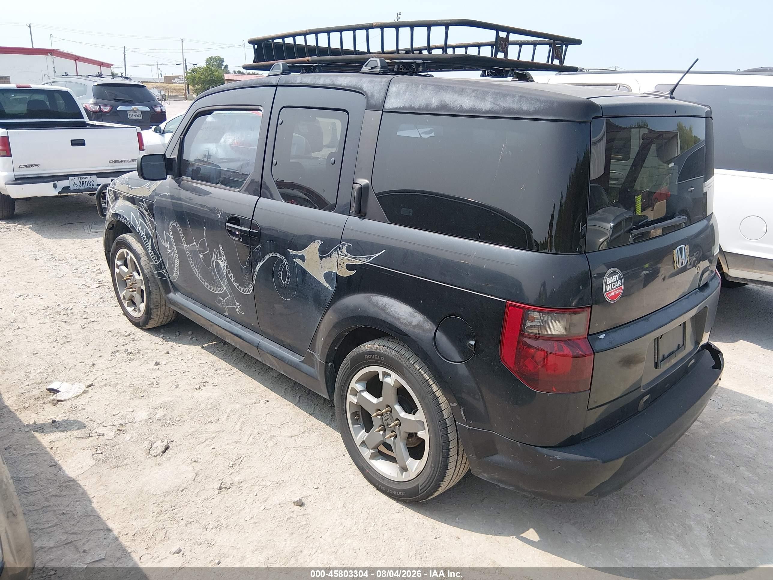 2008 Honda Element Sc Black vin: 5J6YH18958L006062