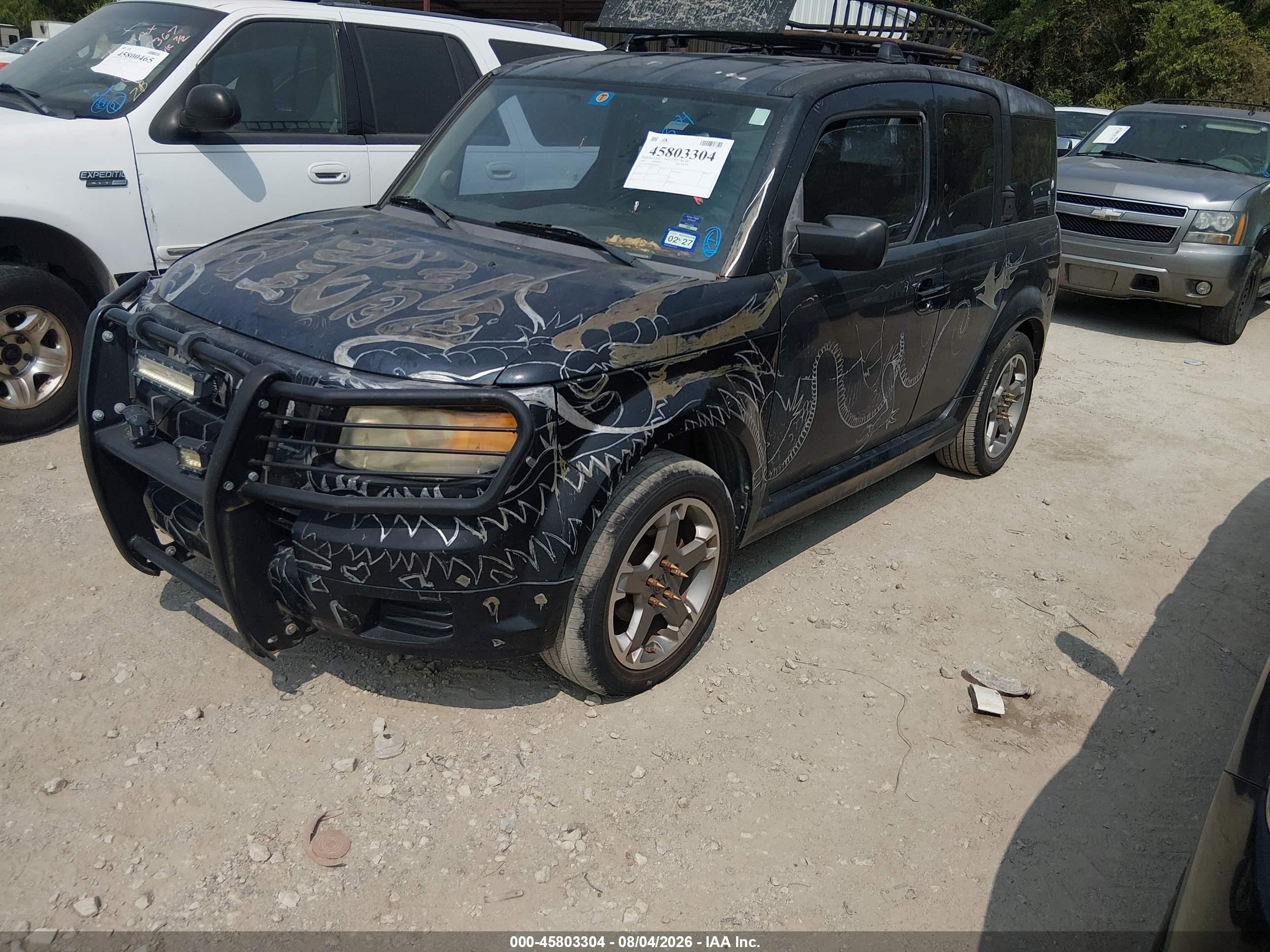 2008 Honda Element Sc Black vin: 5J6YH18958L006062
