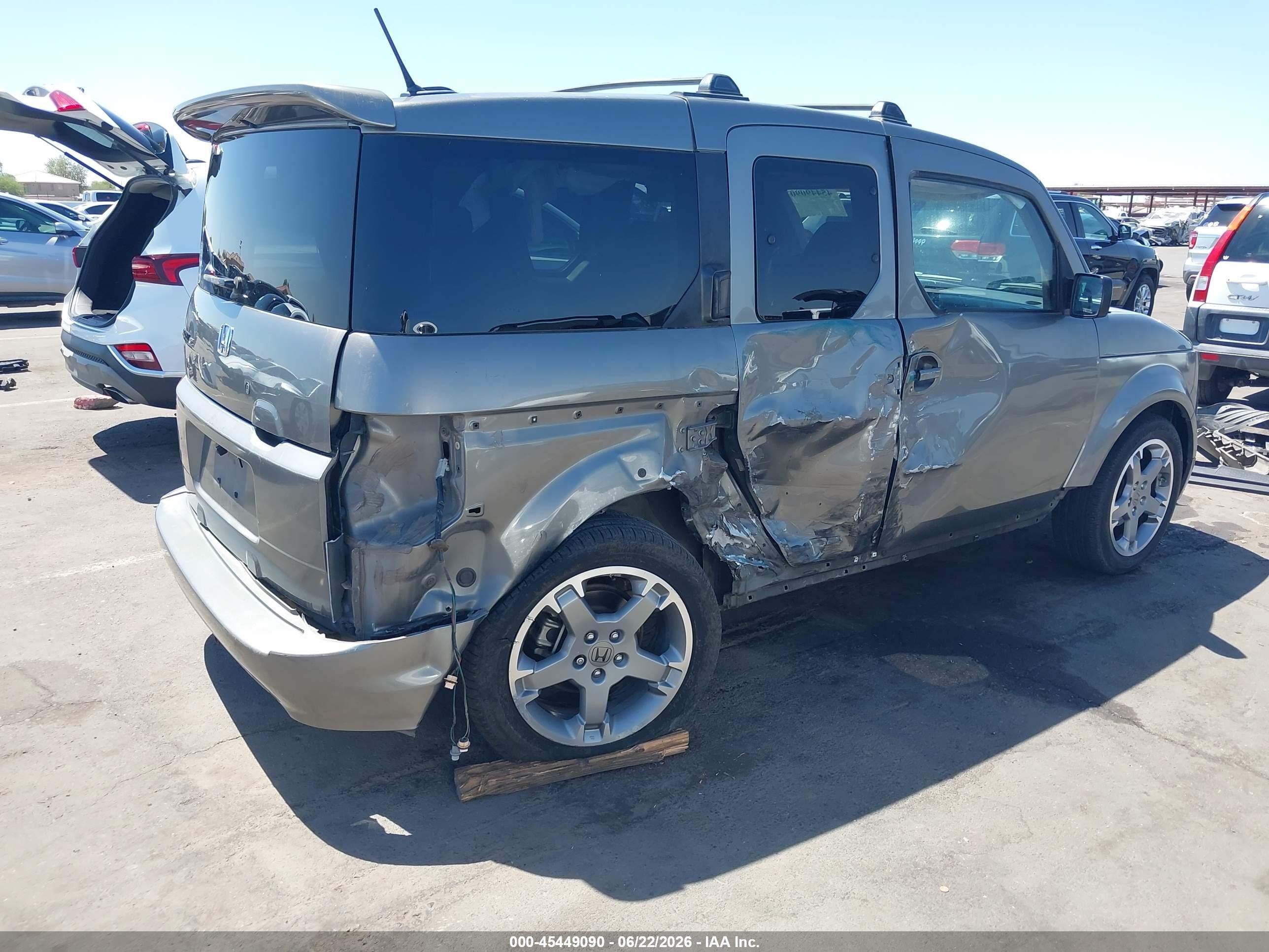 2008 Honda Element Sc Gray vin: 5J6YH18958L007874