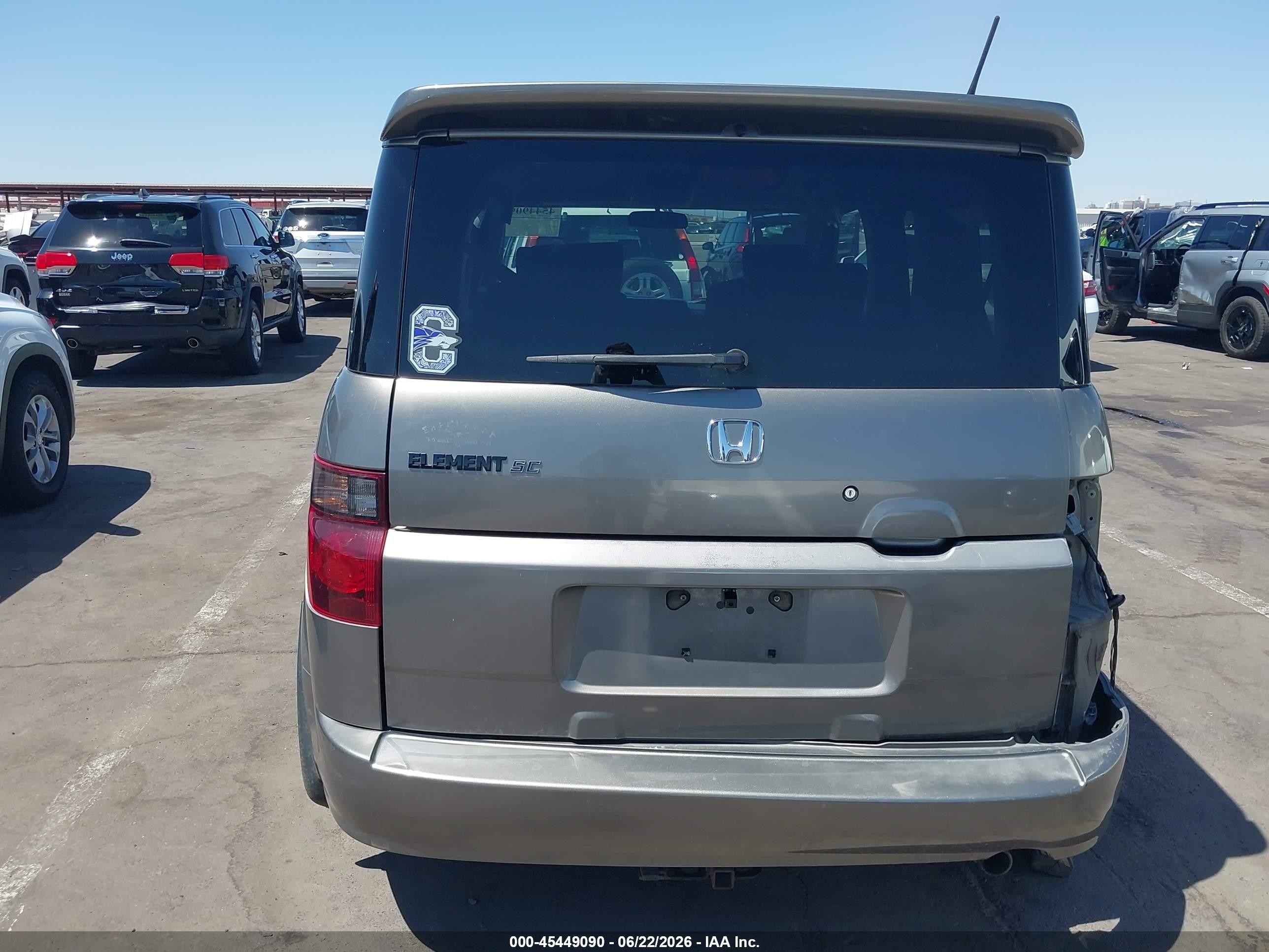 2008 Honda Element Sc Gray vin: 5J6YH18958L007874