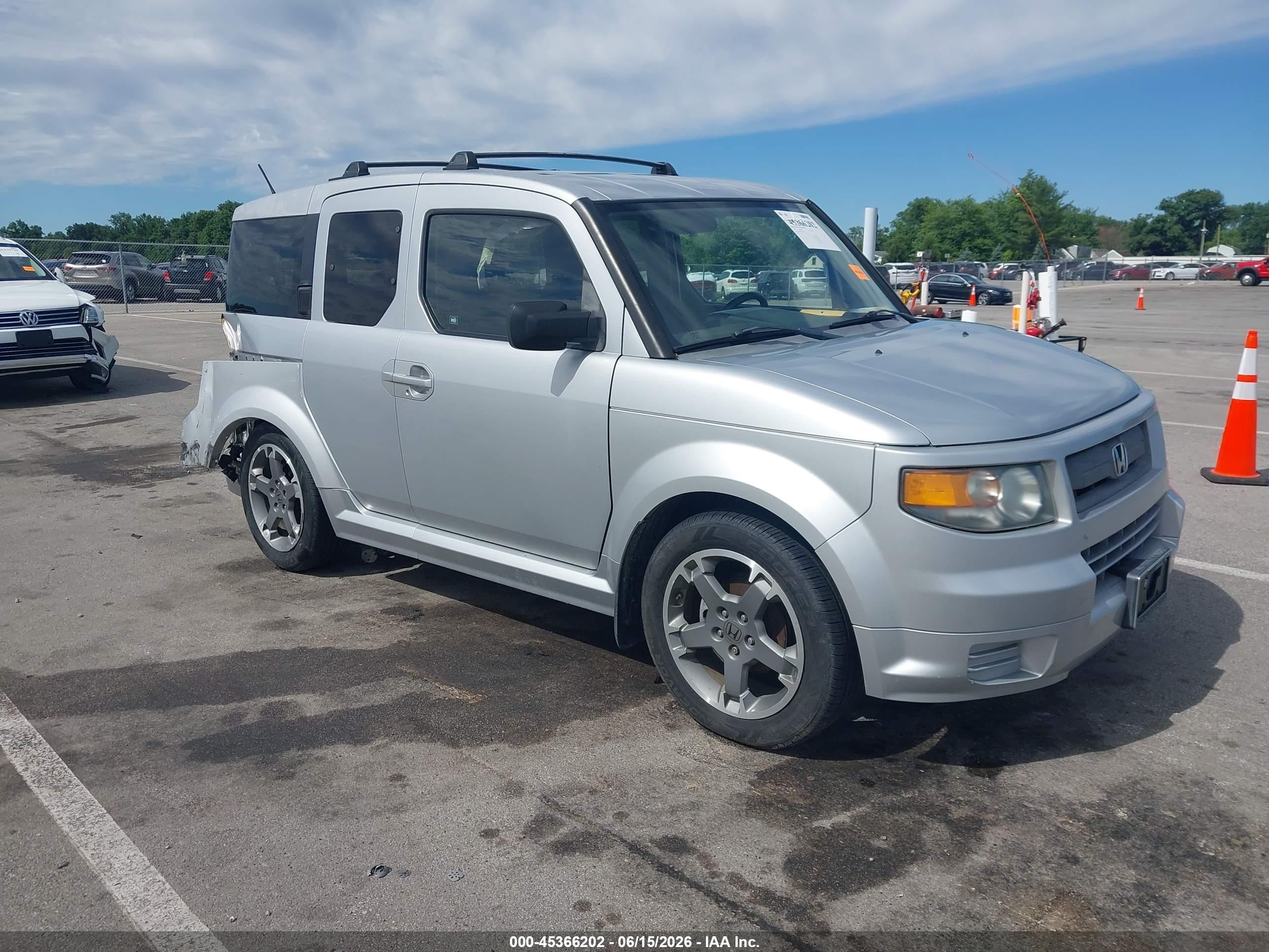 2008 Honda Element Sc Silver vin: 5J6YH18958L016980