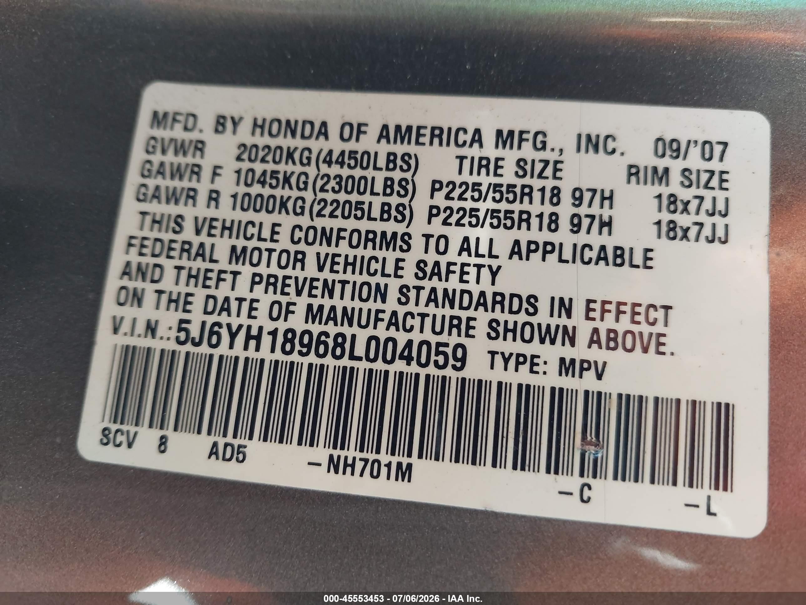 2008 Honda Element Sc Brown vin: 5J6YH18968L004059