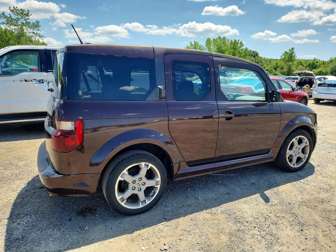 2008 Honda Element Sc Maroon vin: 5J6YH18968L005017