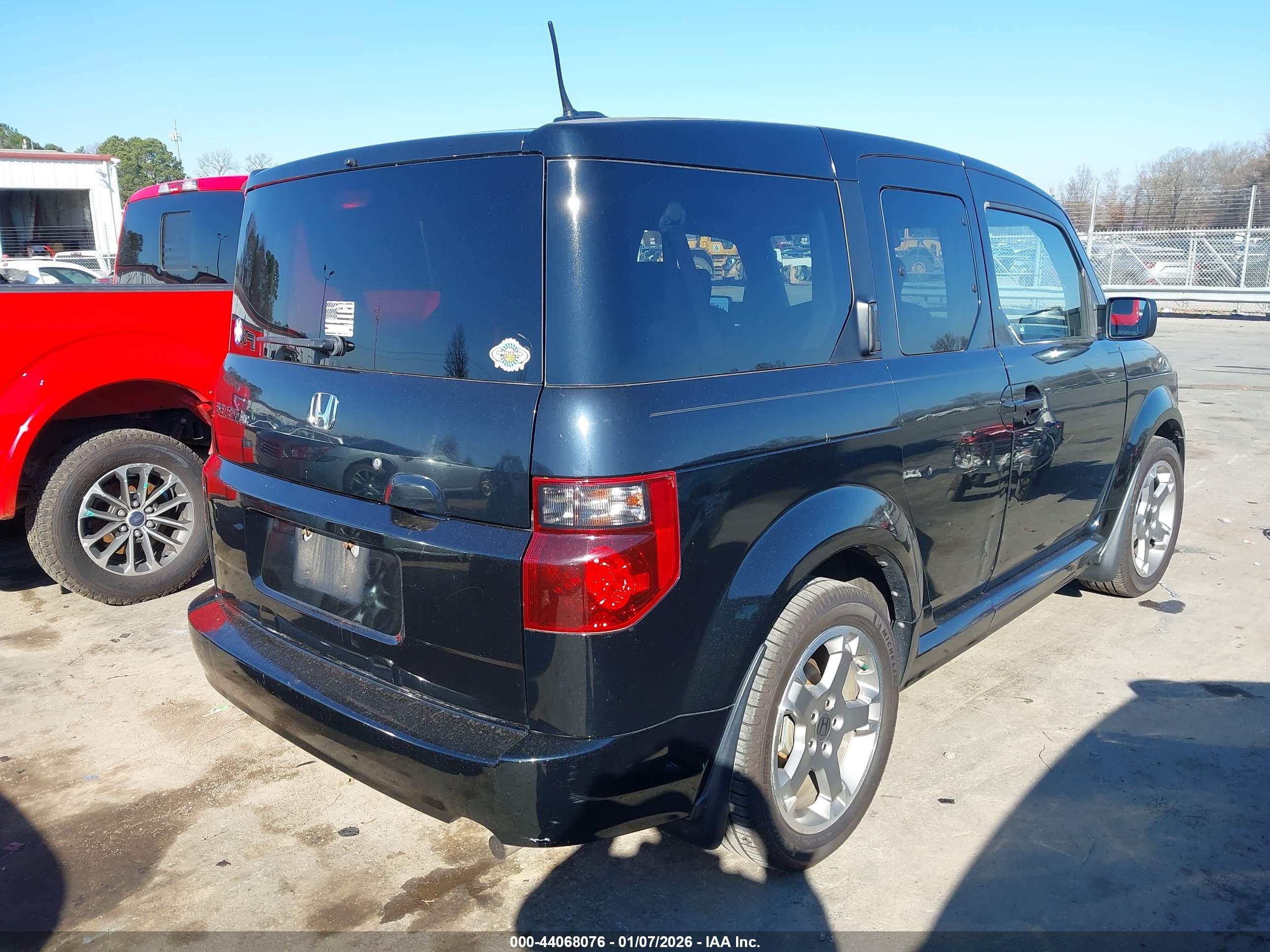 2008 Honda Element Sc Black vin: 5J6YH18998L010843