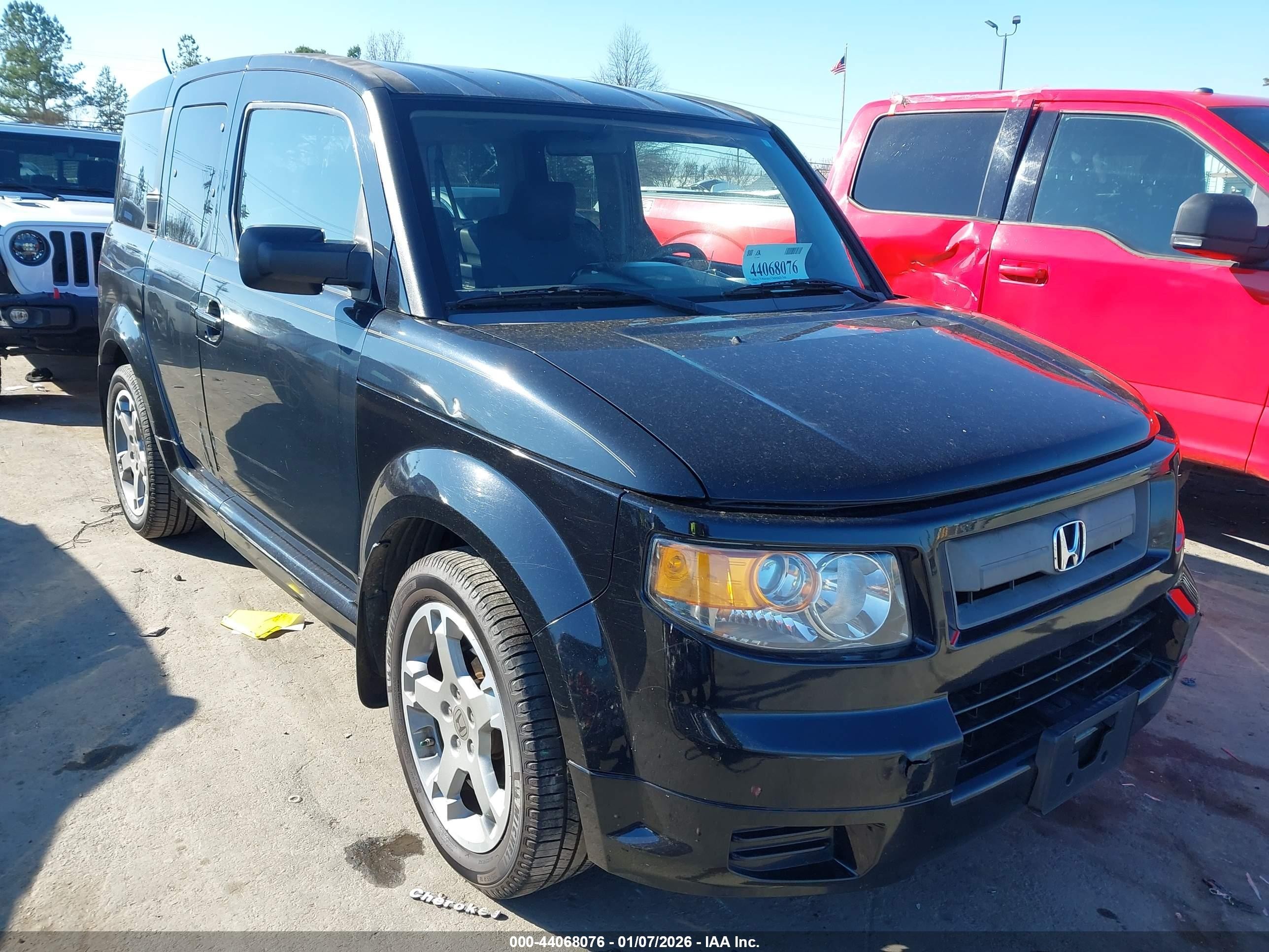 2008 Honda Element Sc Black vin: 5J6YH18998L010843