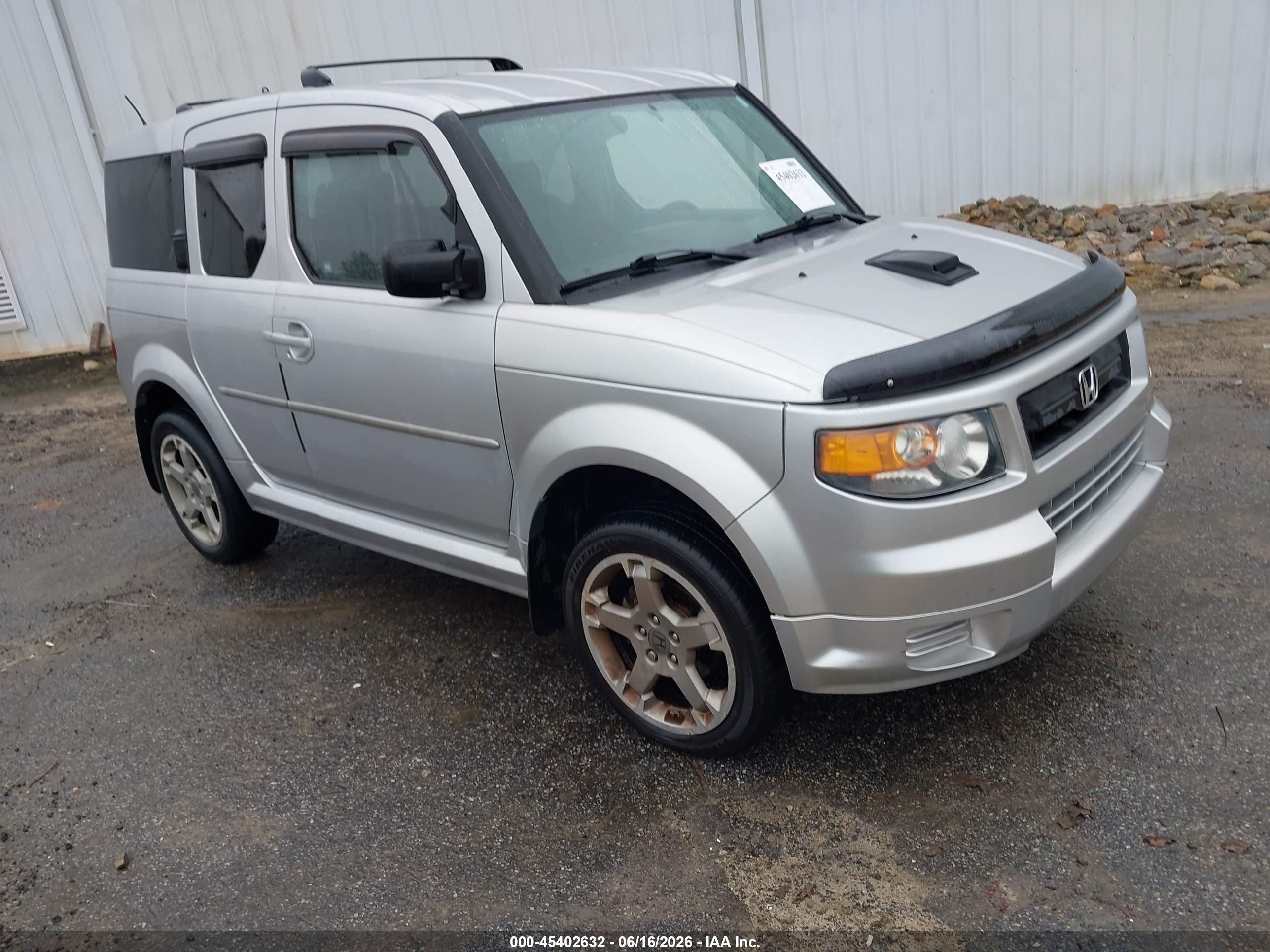 2007 Honda Element Sc Silver vin: 5J6YH189X7L005486