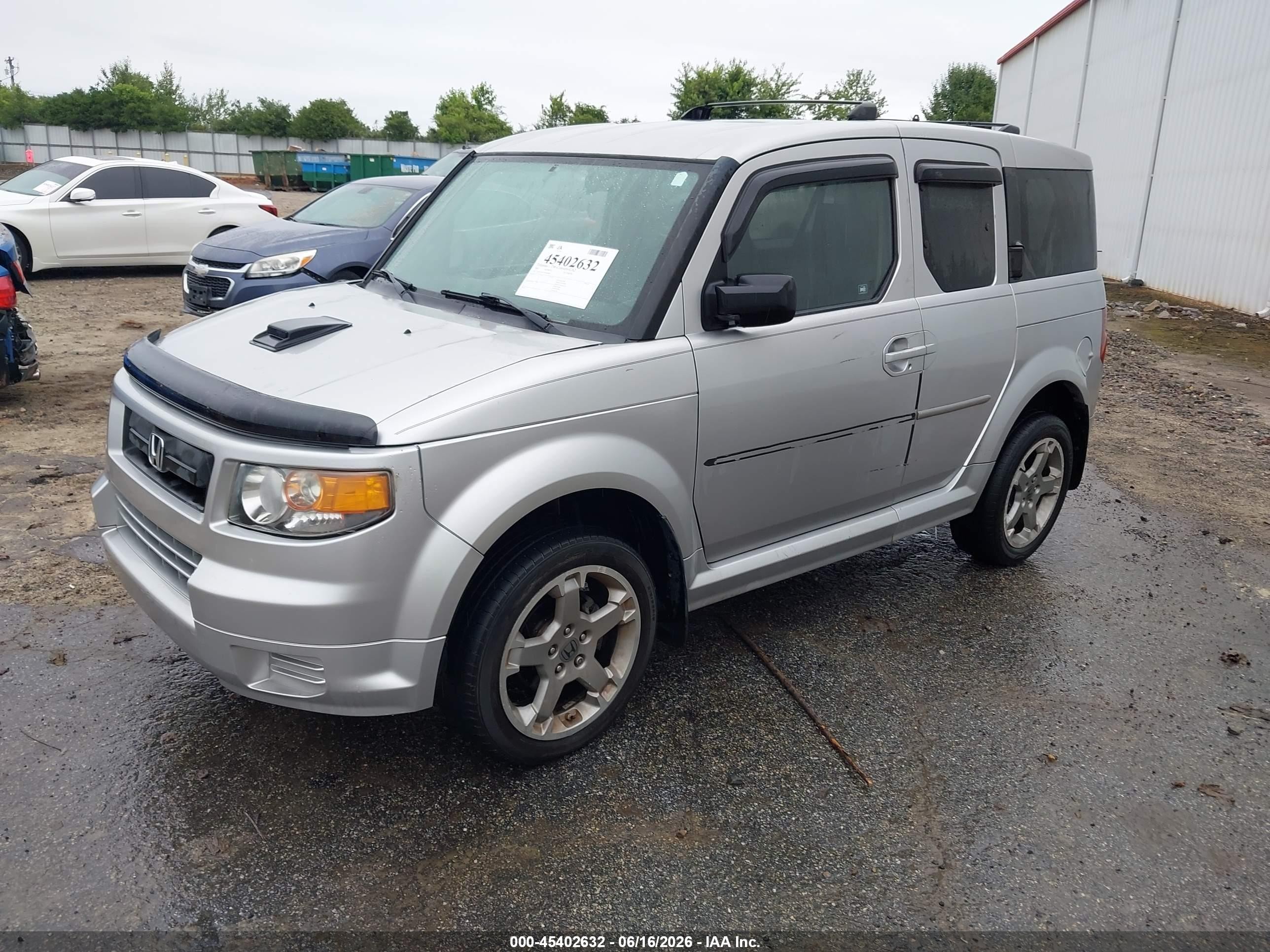 2007 Honda Element Sc Silver vin: 5J6YH189X7L005486