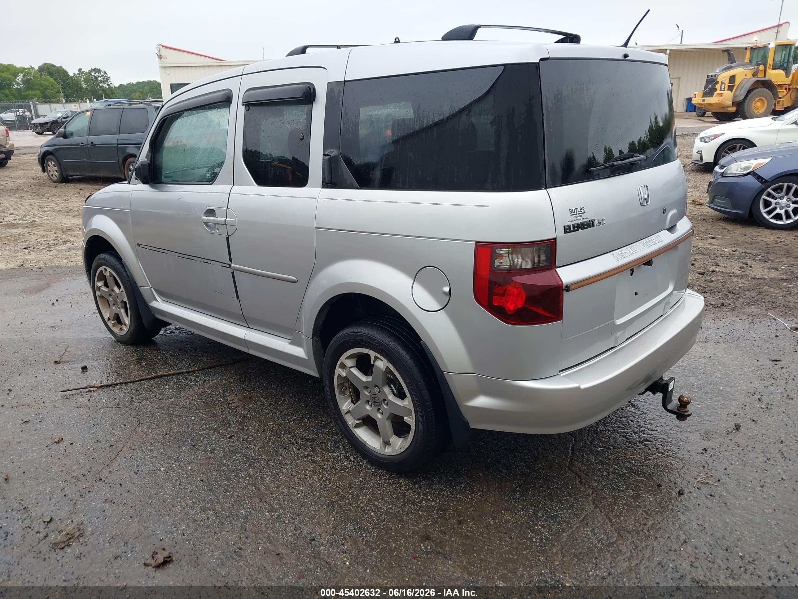 2007 Honda Element Sc Silver vin: 5J6YH189X7L005486