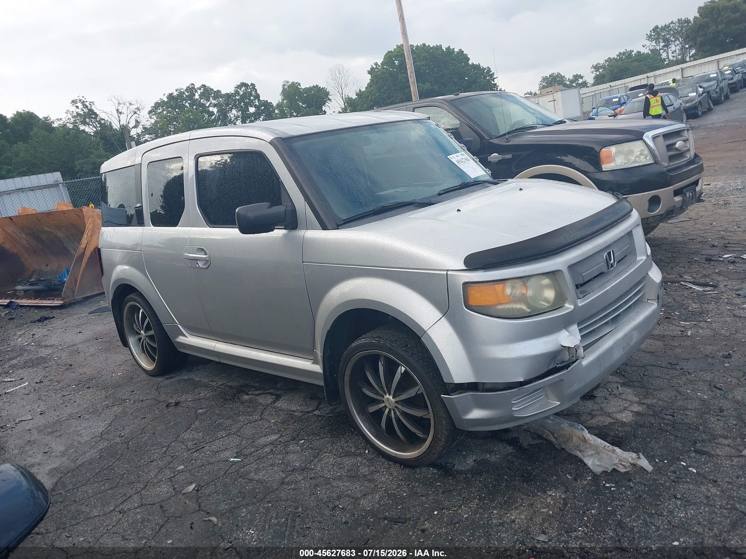 2007 Honda Element Sc Silver vin: 5J6YH189X7L013300