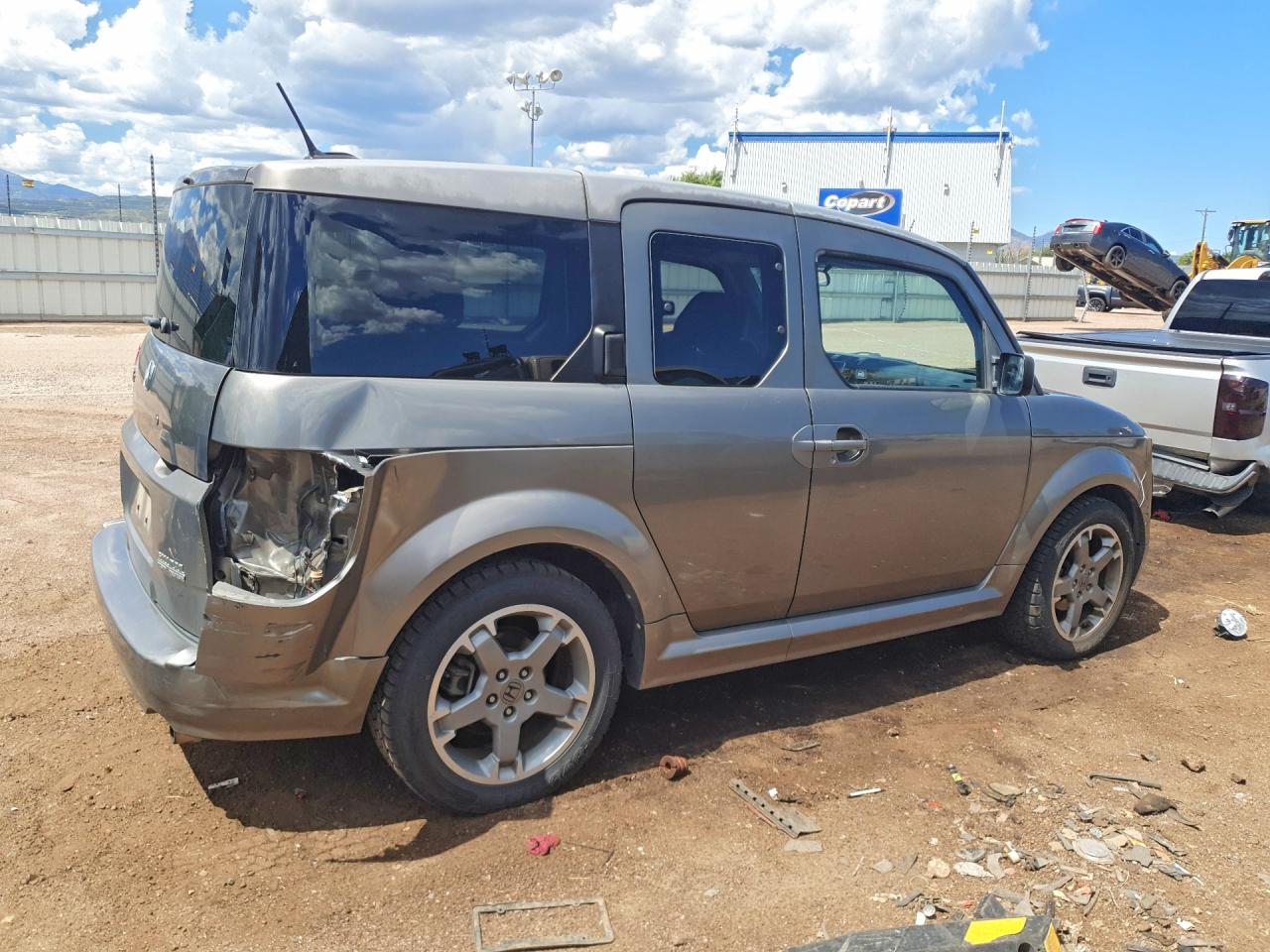 2007 Honda Element Sc Gray vin: 5J6YH189X7L014589