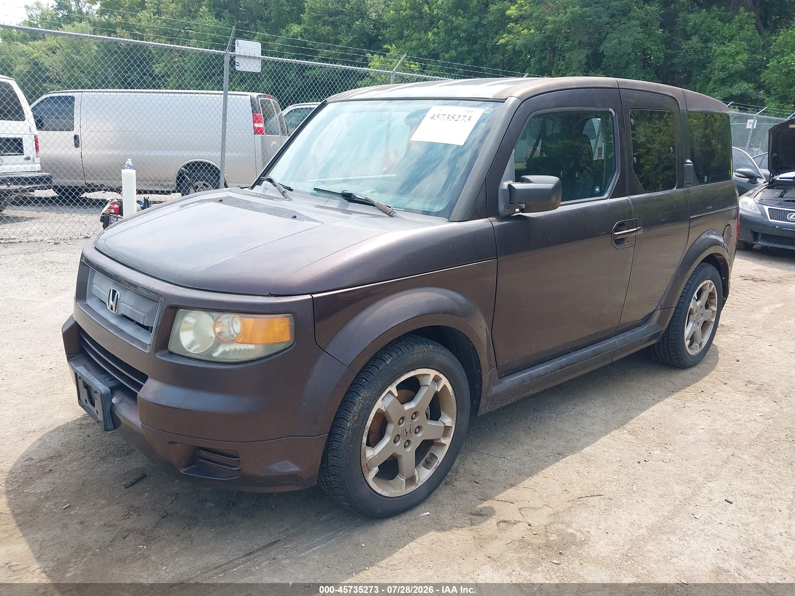 2008 Honda Element Sc Burgundy vin: 5J6YH189X8L012343