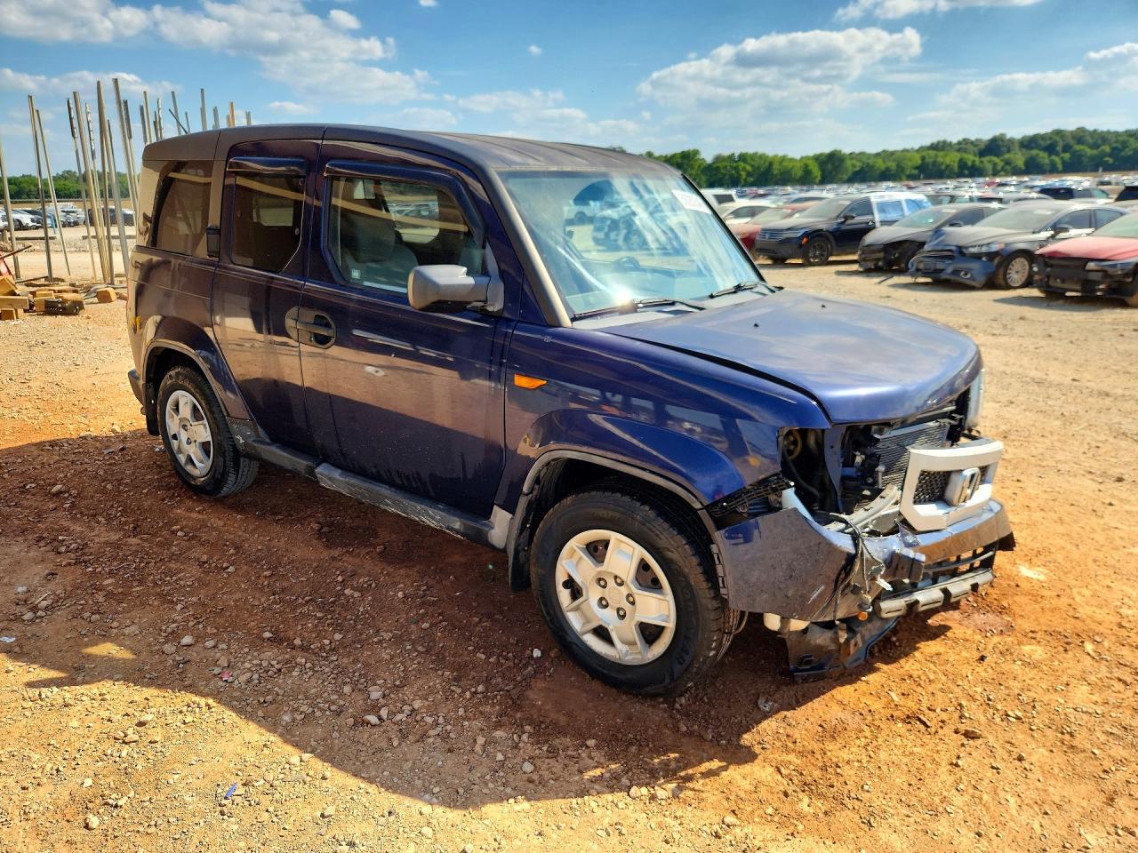 2010 Honda Element Lx Blue vin: 5J6YH1H31AL004830