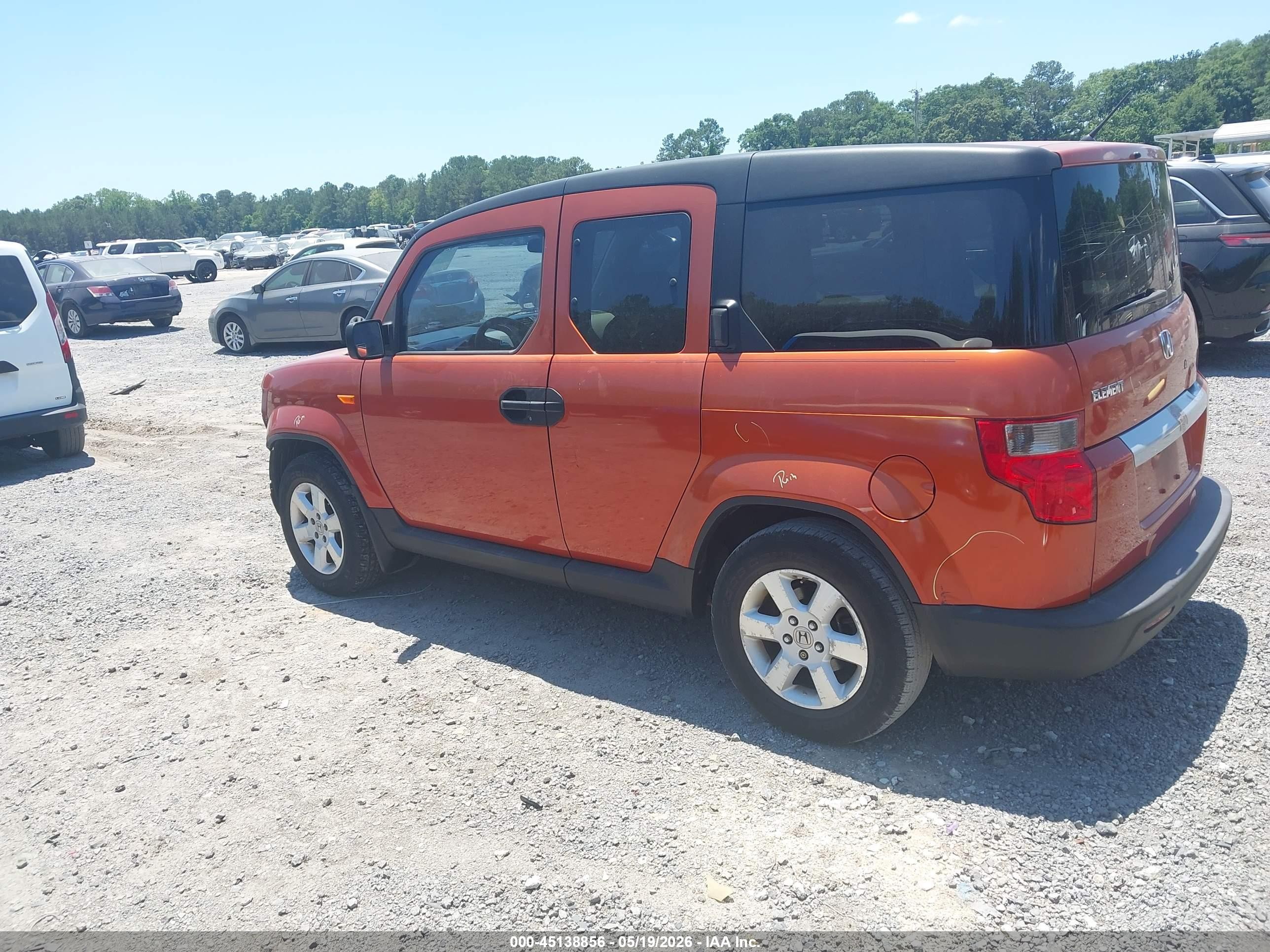 2010 Honda Element Lx Orange vin: 5J6YH1H32AL001550