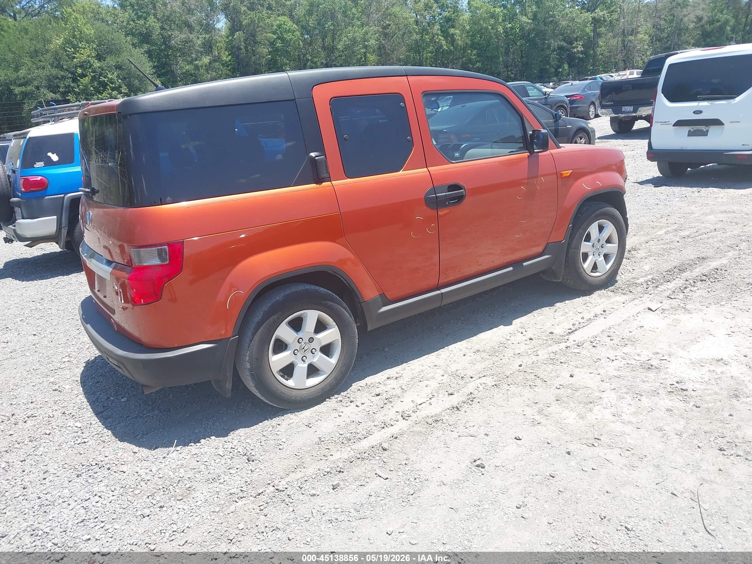 2010 Honda Element Lx Orange vin: 5J6YH1H32AL001550