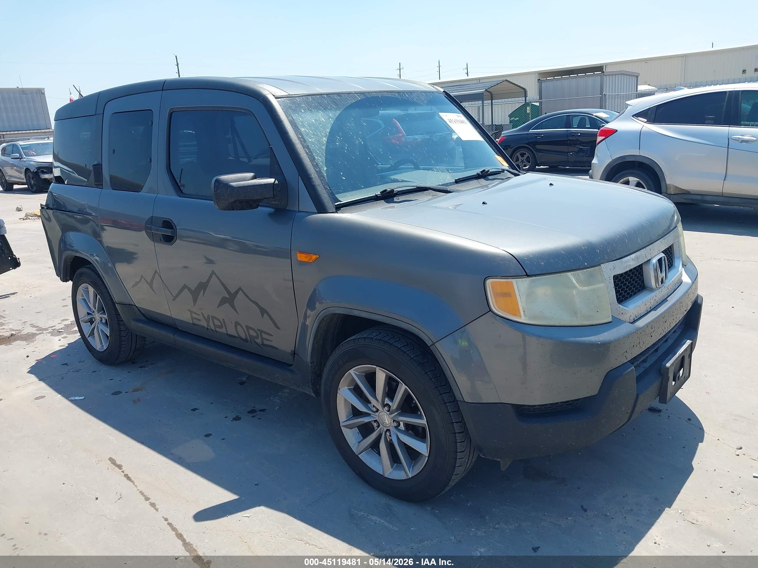2011 Honda Element Lx Gray vin: 5J6YH1H32BL000447