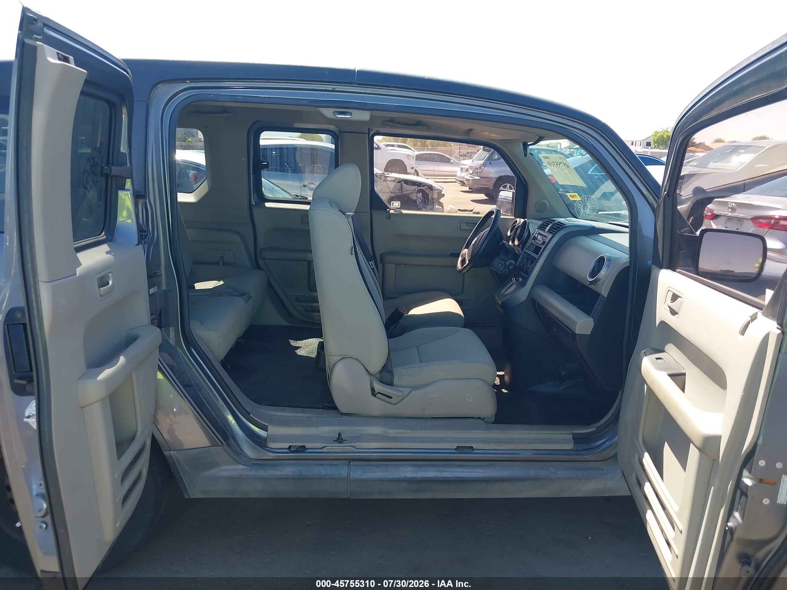 2010 Honda Element Lx Gray vin: 5J6YH1H33AL002657