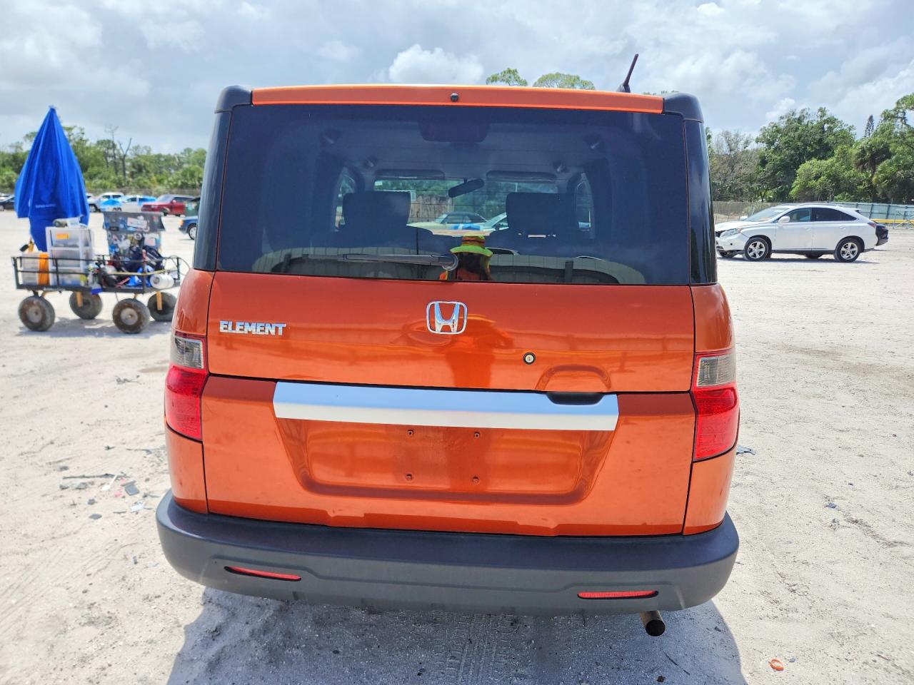 2010 Honda Element Lx Orange vin: 5J6YH1H35AL004782