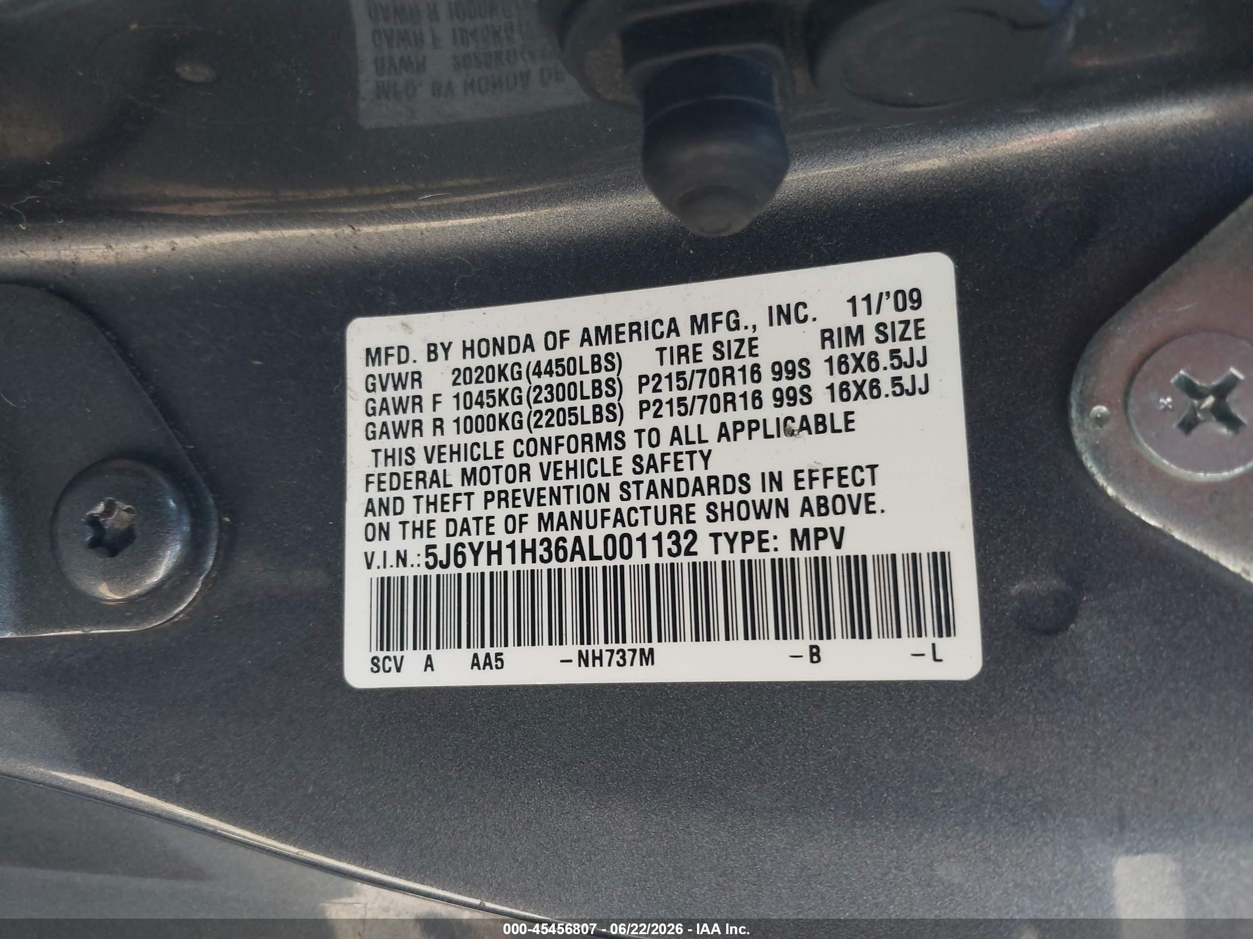 2010 Honda Element Lx Gray vin: 5J6YH1H36AL001132