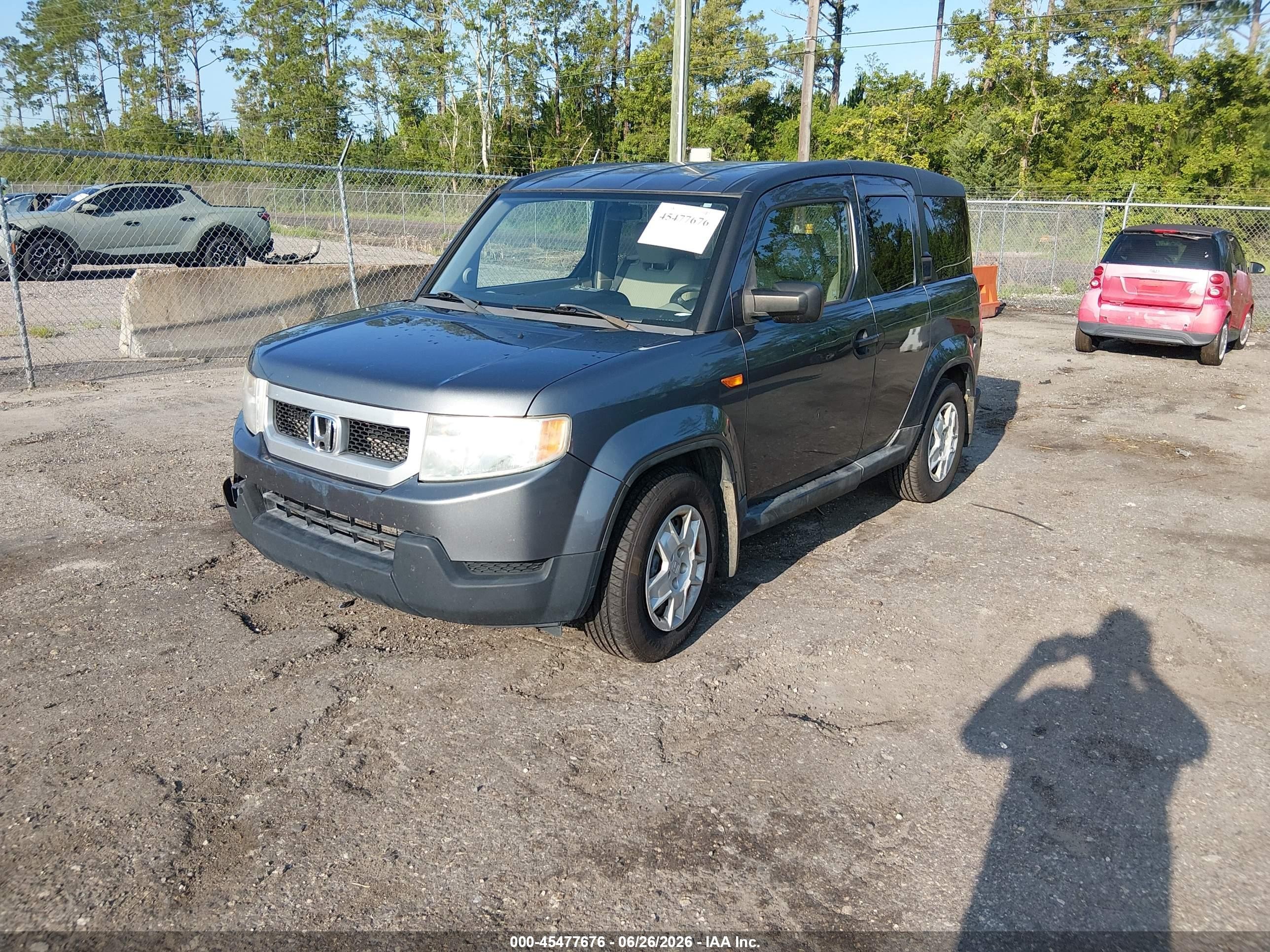 2010 Honda Element Lx Gray vin: 5J6YH1H37AL002645