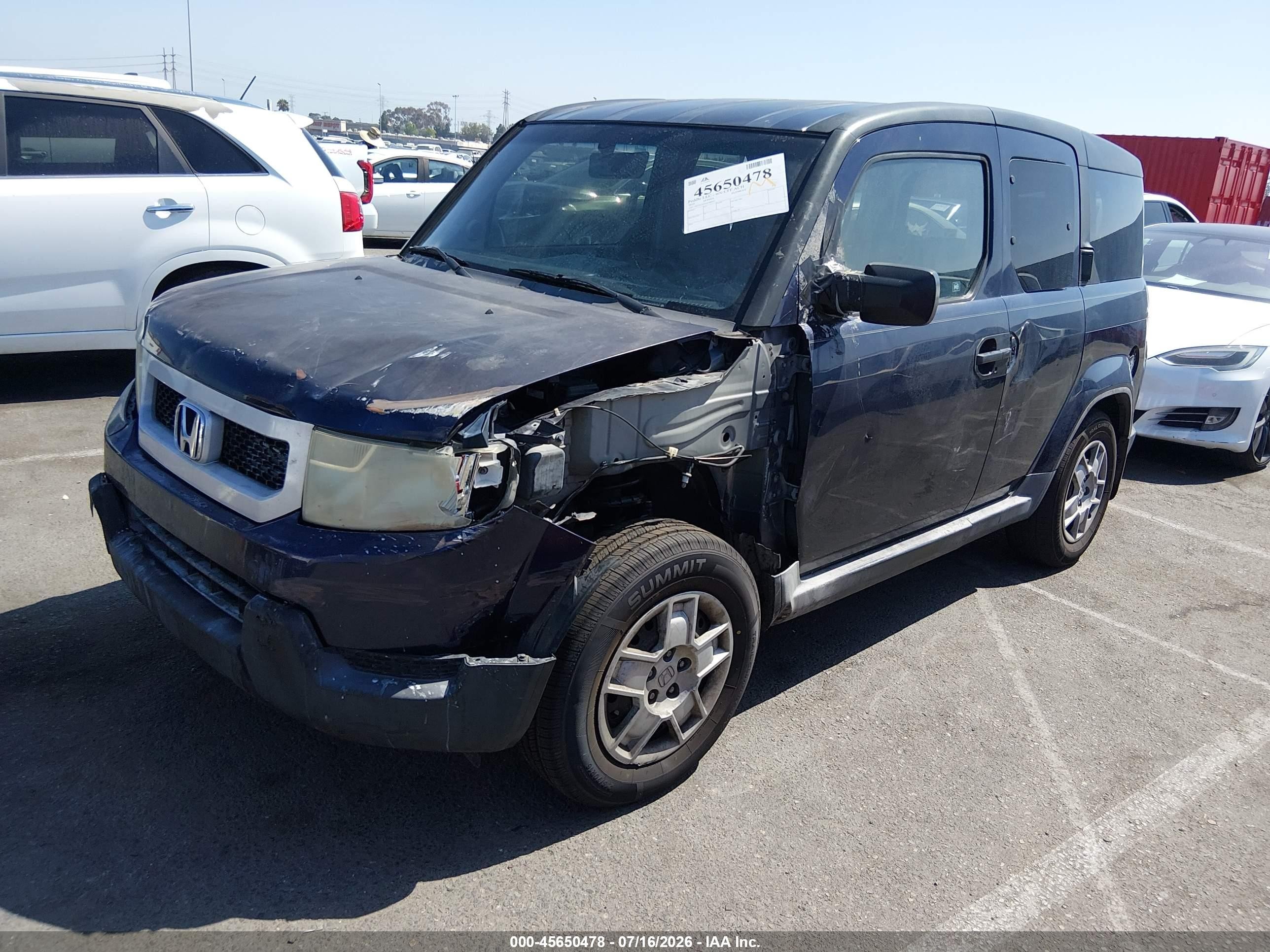 2010 Honda Element Lx Синий vin: 5J6YH1H3XAL000355