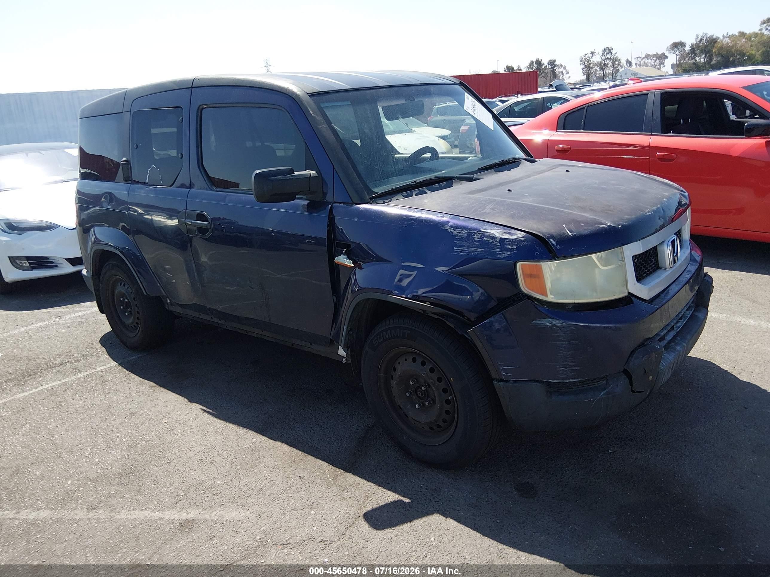 2010 Honda Element Lx Синий vin: 5J6YH1H3XAL000355