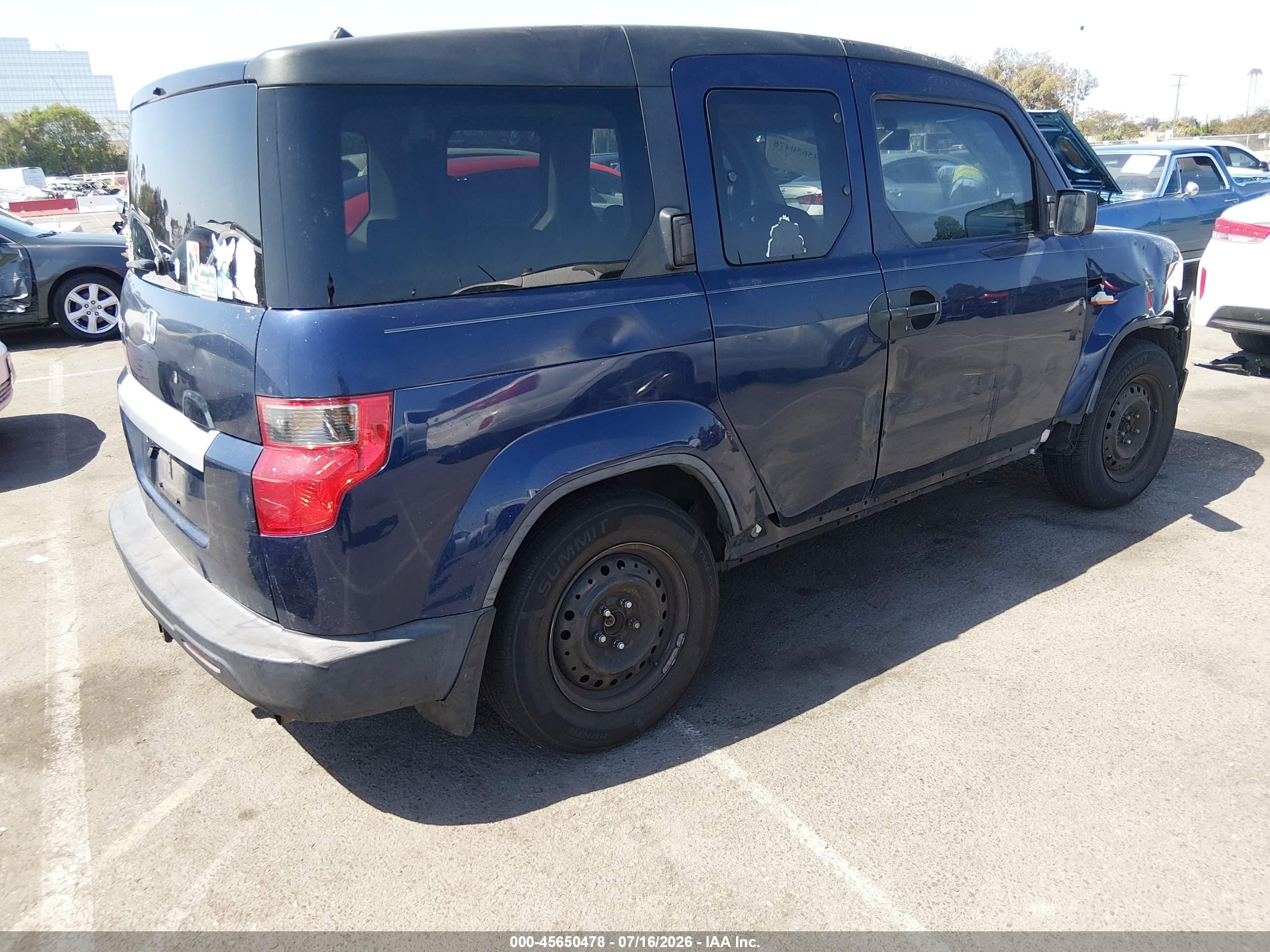 2010 Honda Element Lx Синий vin: 5J6YH1H3XAL000355