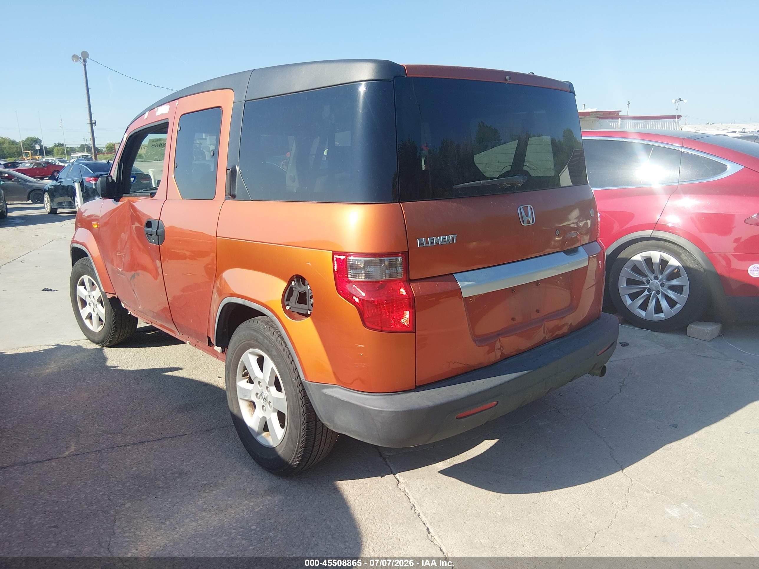 2010 Honda Element Ex Orange vin: 5J6YH1H71AL001946