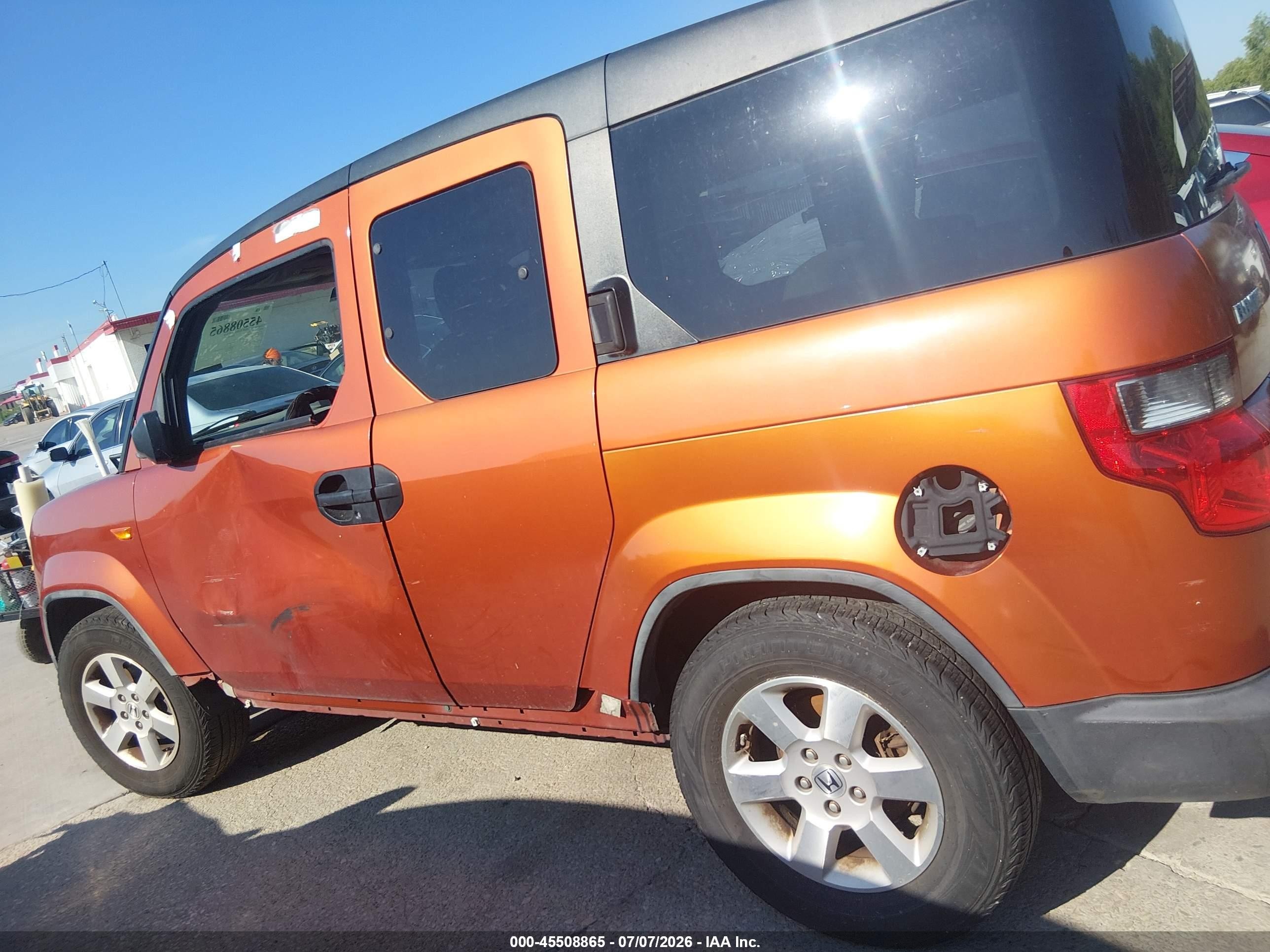 2010 Honda Element Ex Orange vin: 5J6YH1H71AL001946
