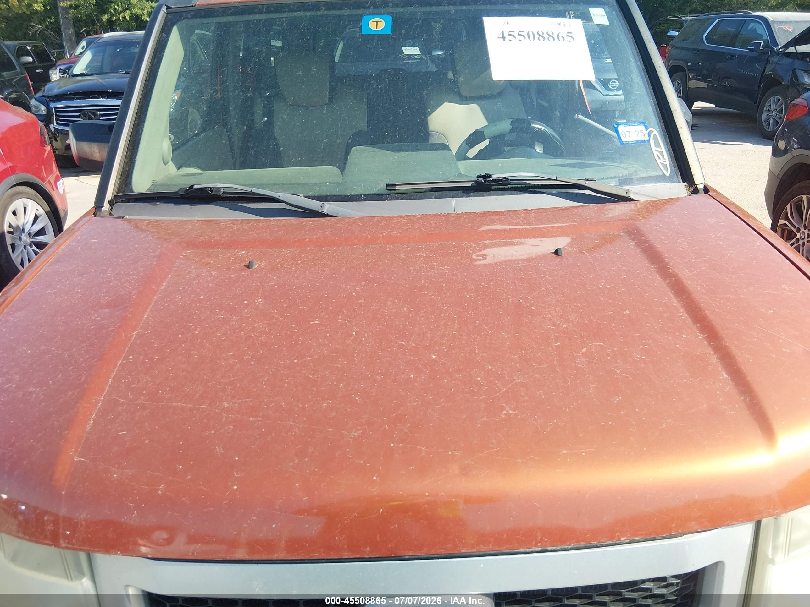 2010 Honda Element Ex Orange vin: 5J6YH1H71AL001946