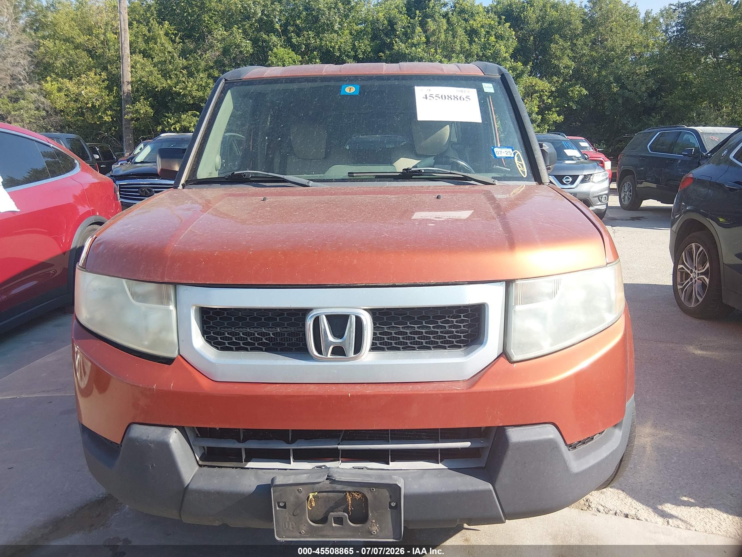 2010 Honda Element Ex Orange vin: 5J6YH1H71AL001946