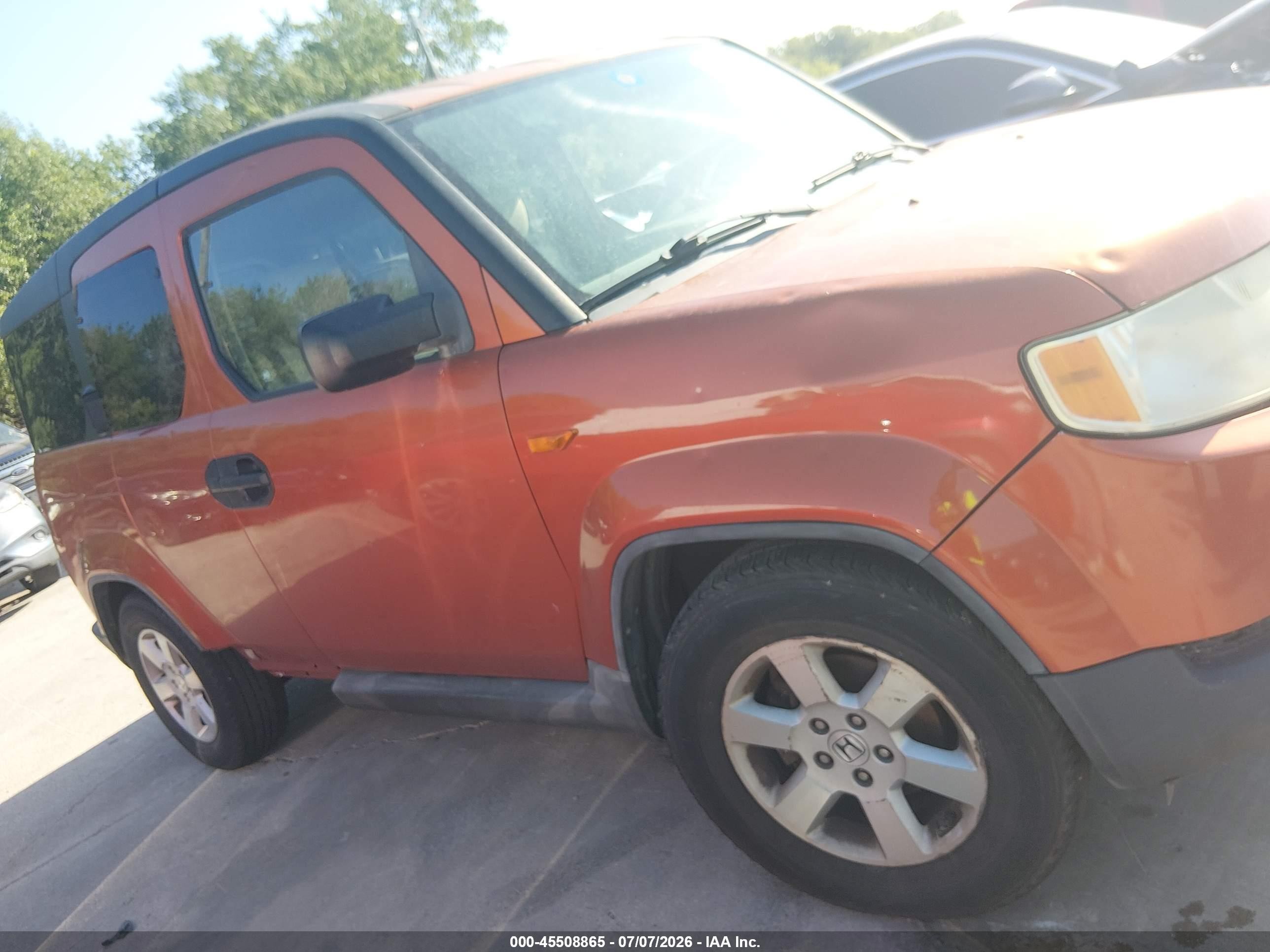 2010 Honda Element Ex Orange vin: 5J6YH1H71AL001946