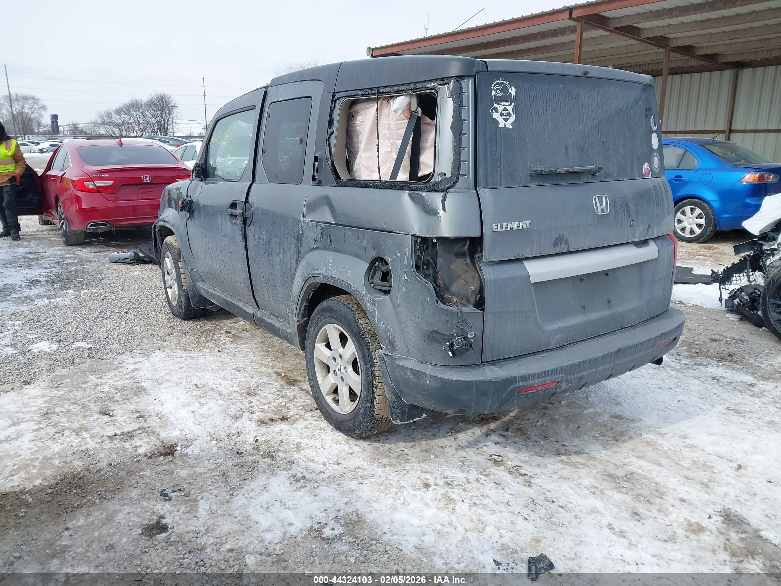 2011 Honda Element Ex Серый vin: 5J6YH1H71BL000720