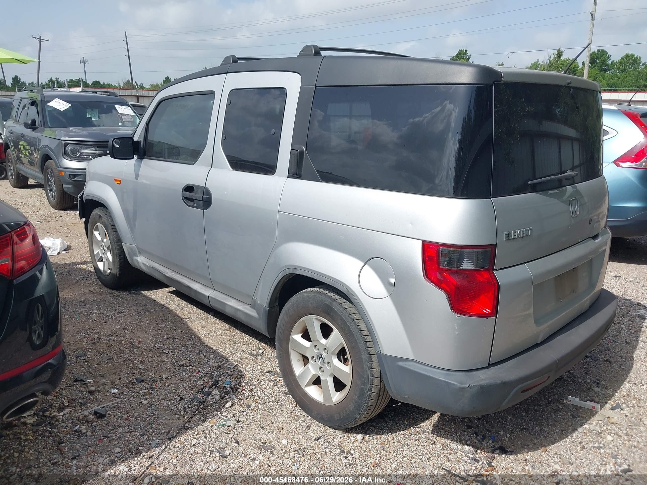 2010 Honda Element Ex Silver vin: 5J6YH1H73AL003035