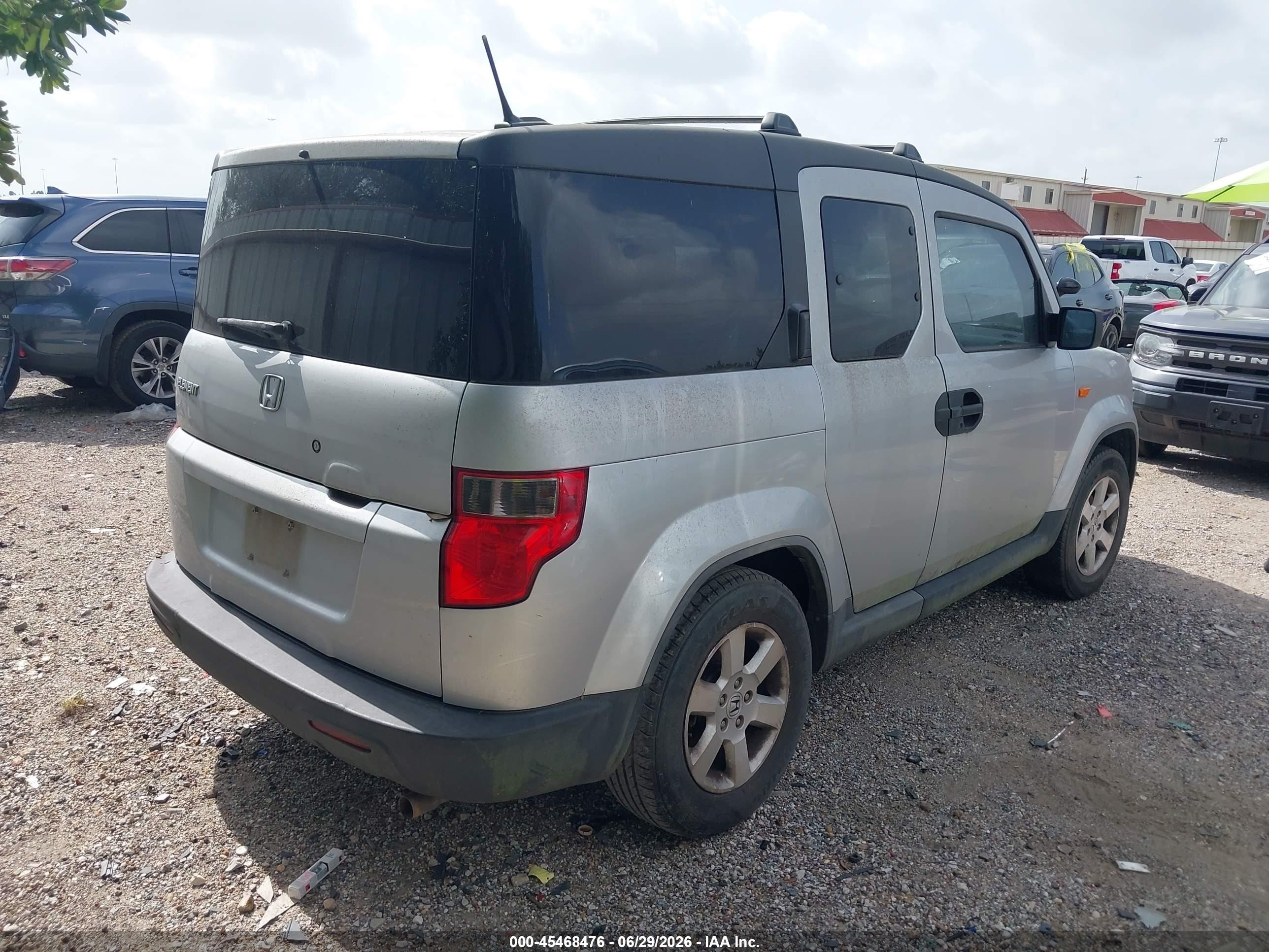 2010 Honda Element Ex Silver vin: 5J6YH1H73AL003035