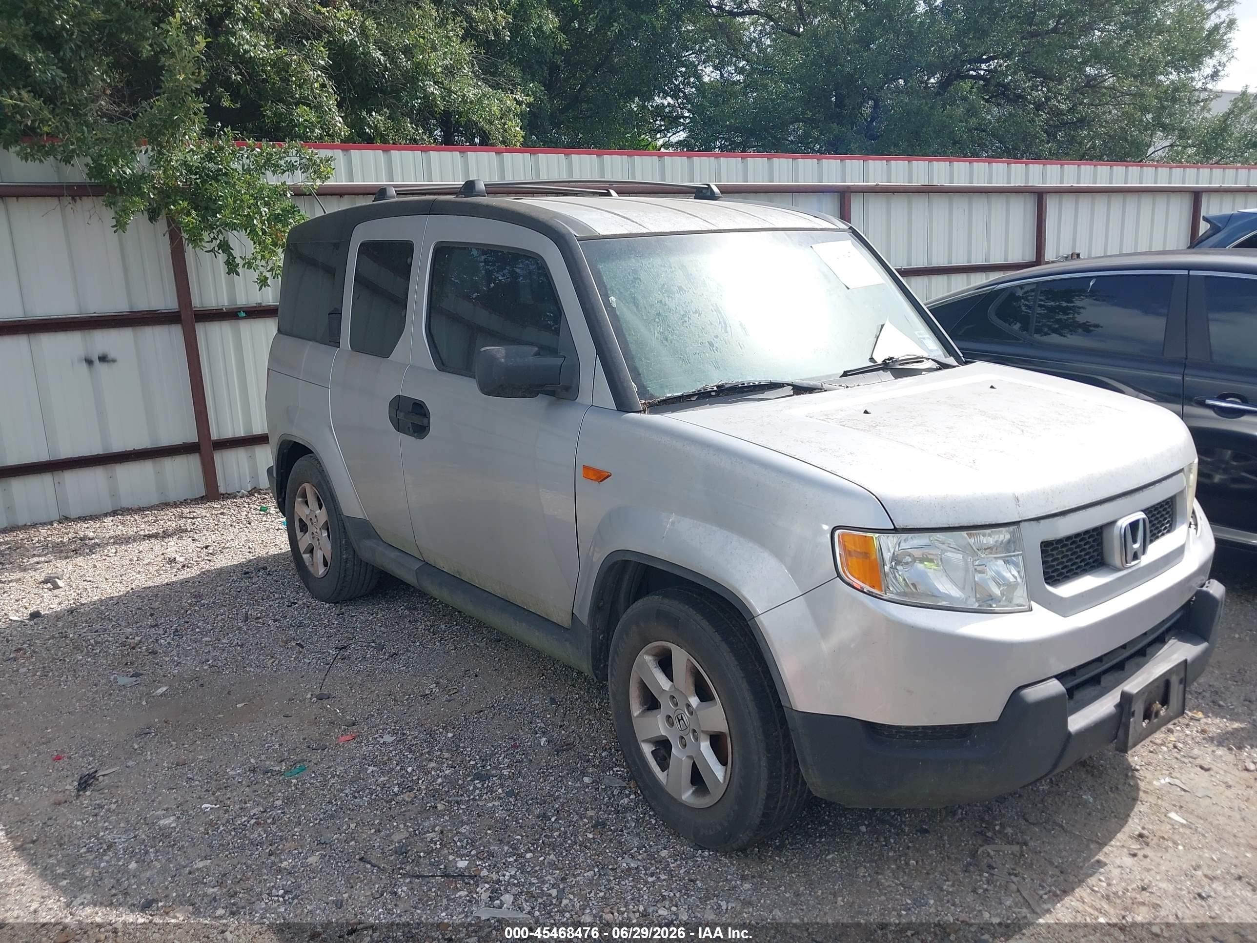 2010 Honda Element Ex Silver vin: 5J6YH1H73AL003035