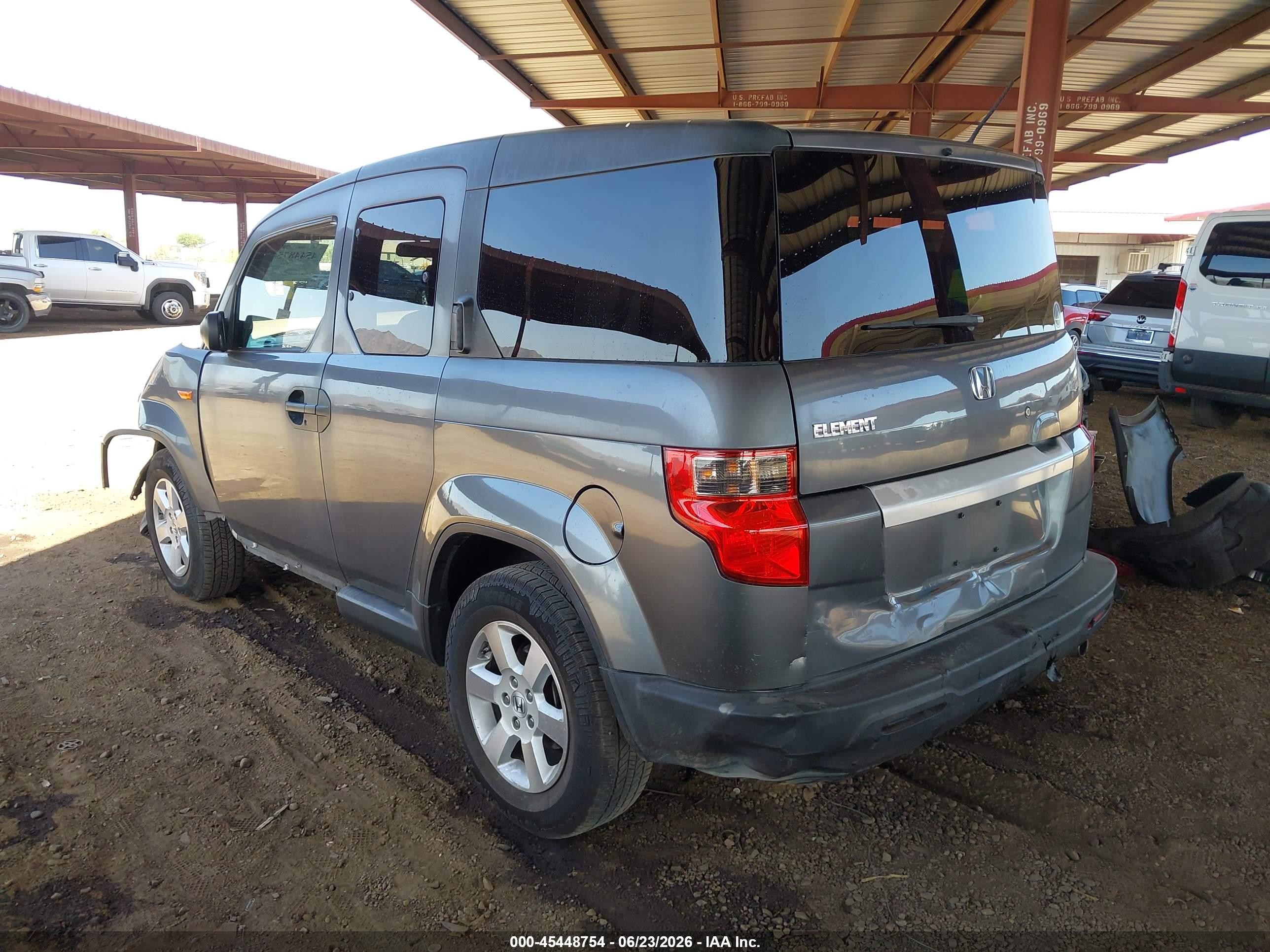 2010 Honda Element Ex Gray vin: 5J6YH1H73AL006534