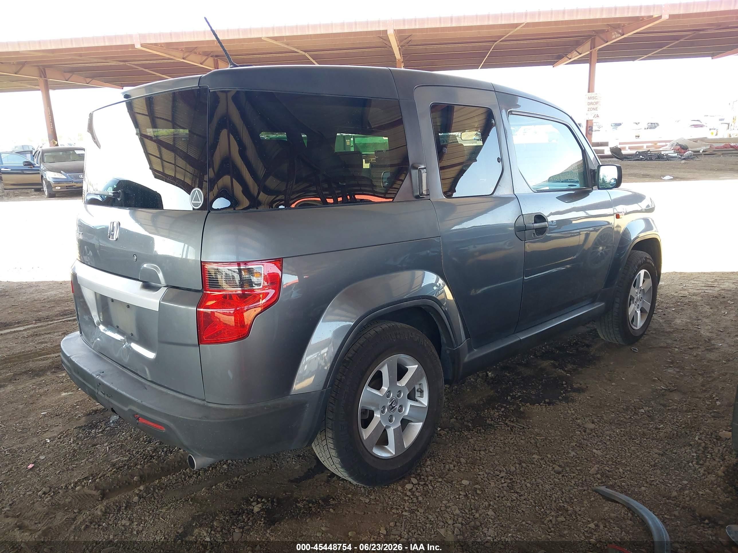 2010 Honda Element Ex Gray vin: 5J6YH1H73AL006534