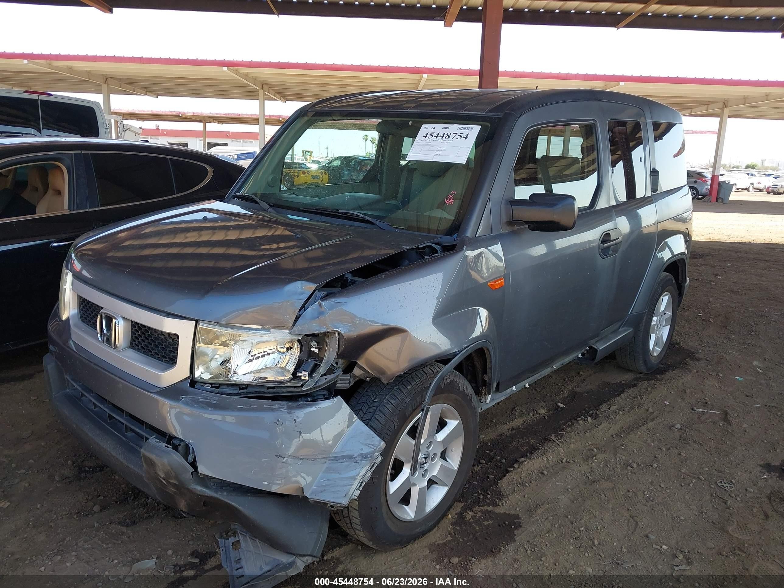 2010 Honda Element Ex Gray vin: 5J6YH1H73AL006534