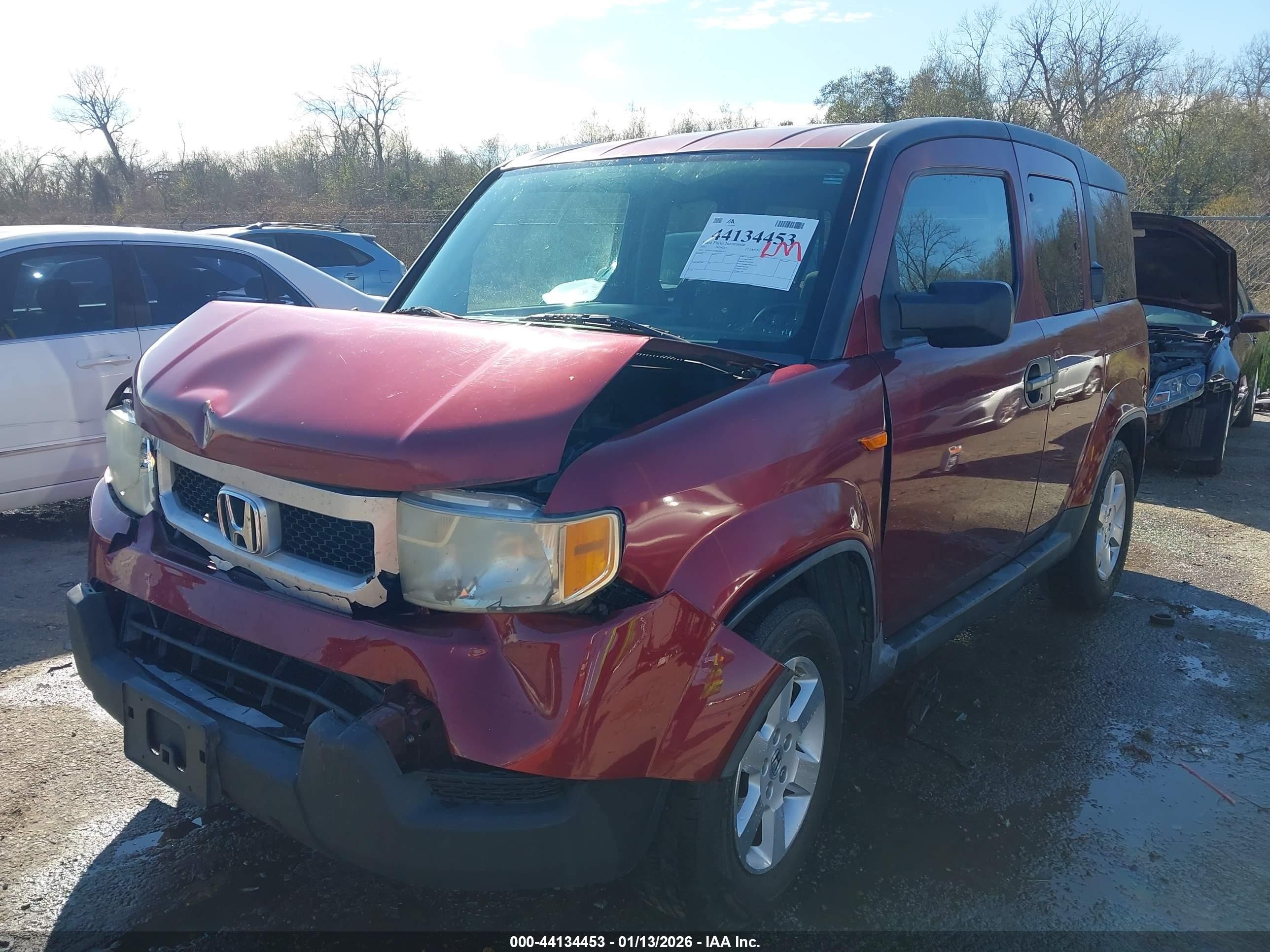 2011 Honda Element Ex Красный vin: 5J6YH1H73BL001027