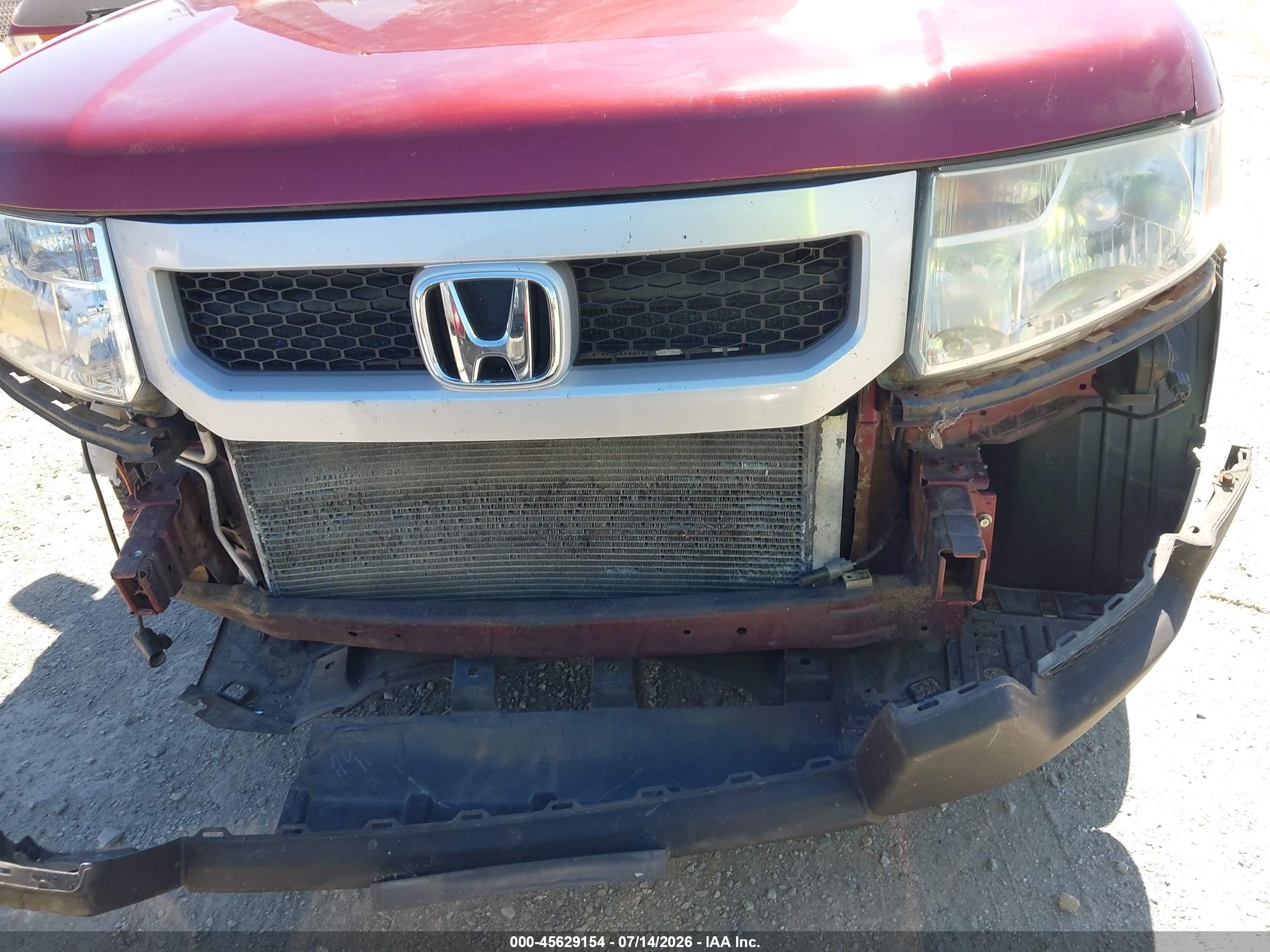 2010 Honda Element Ex Red vin: 5J6YH1H74AL003593