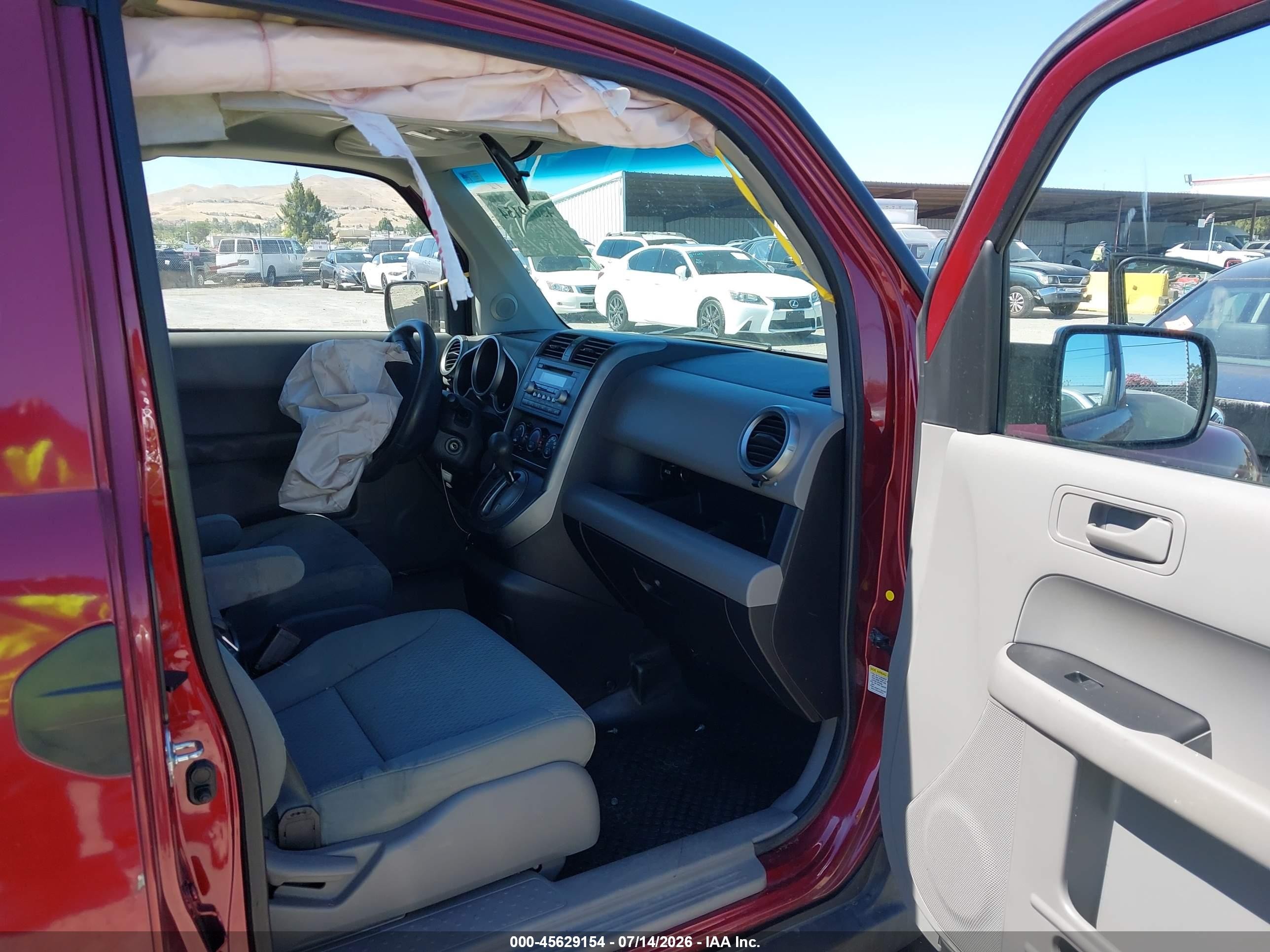 2010 Honda Element Ex Red vin: 5J6YH1H74AL003593