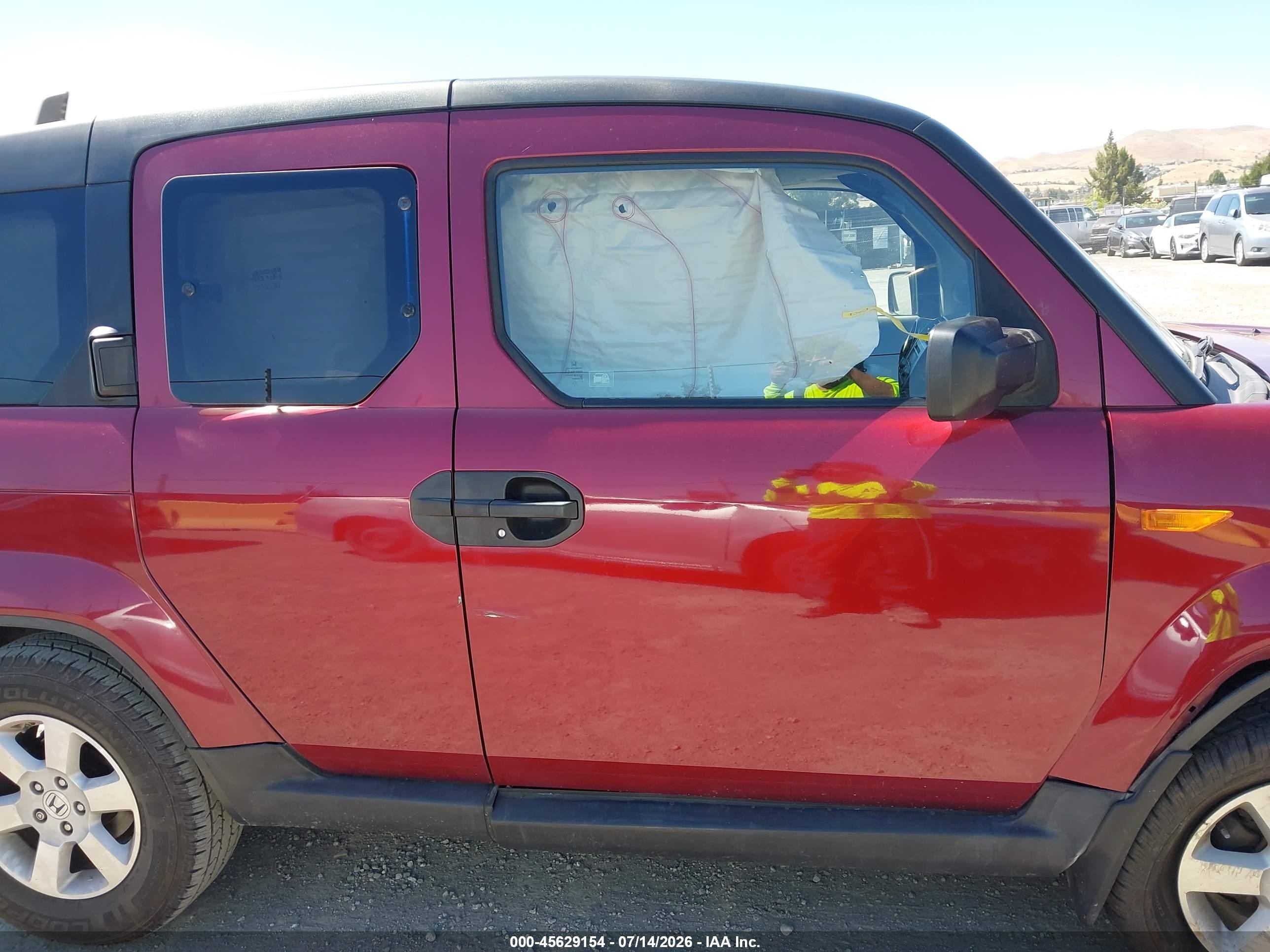2010 Honda Element Ex Red vin: 5J6YH1H74AL003593